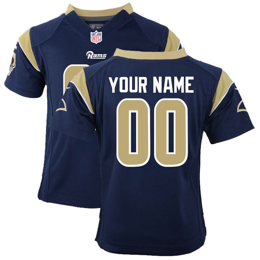 Nike Rams Navy Custom Jersey - Personalize Yours Today!