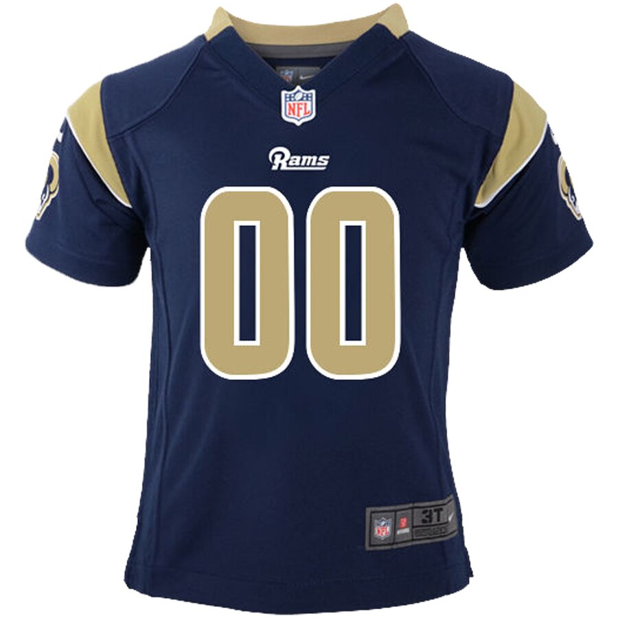 Alternative view of Nike Rams Navy Custom Jersey - Personalize Yours Today!