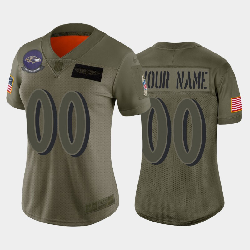 nike Ravens Olive Salute Jersey - Ravens Nike Olive Salute to Service