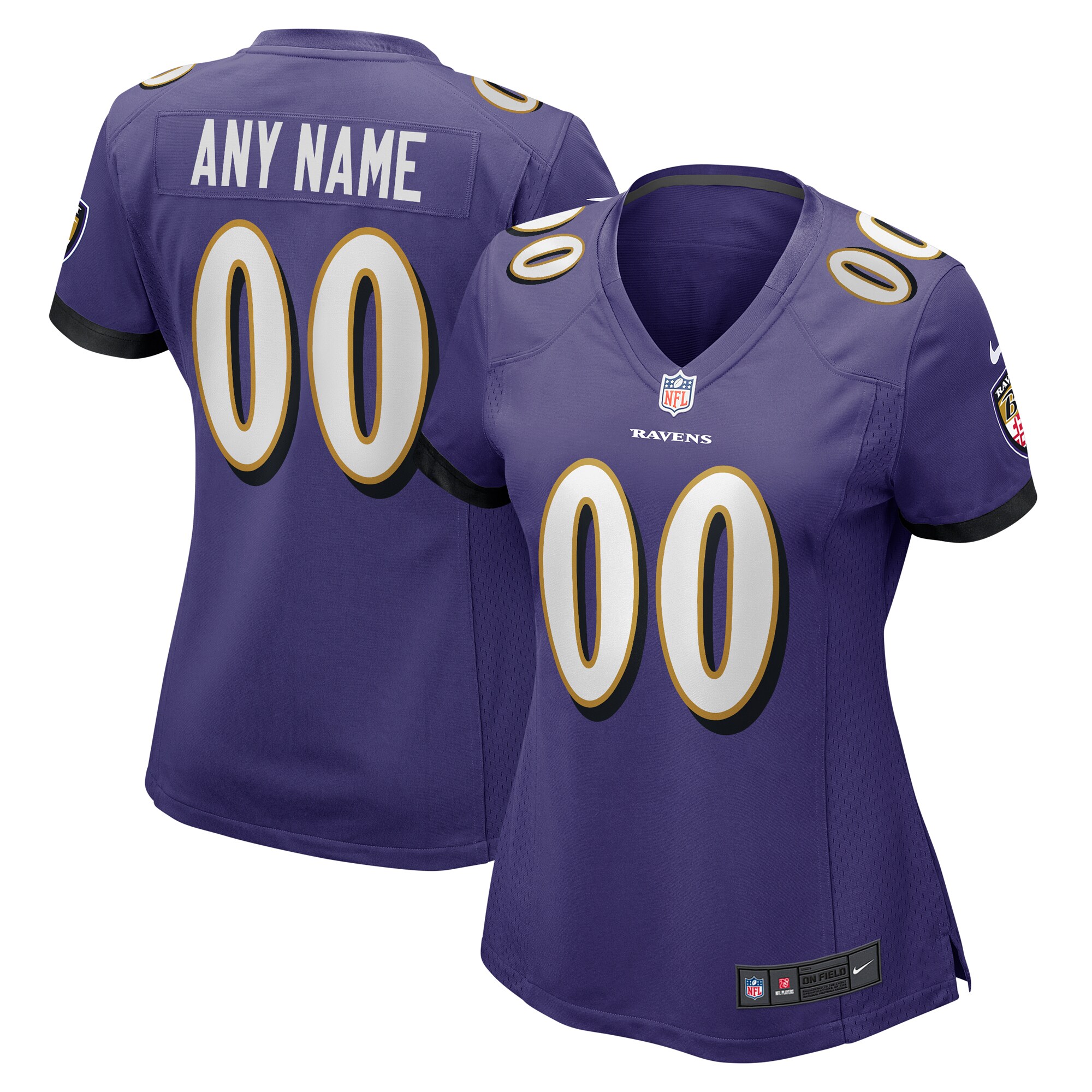 Nike Ravens Purple Custom Jersey - Personalized NFL Style 2