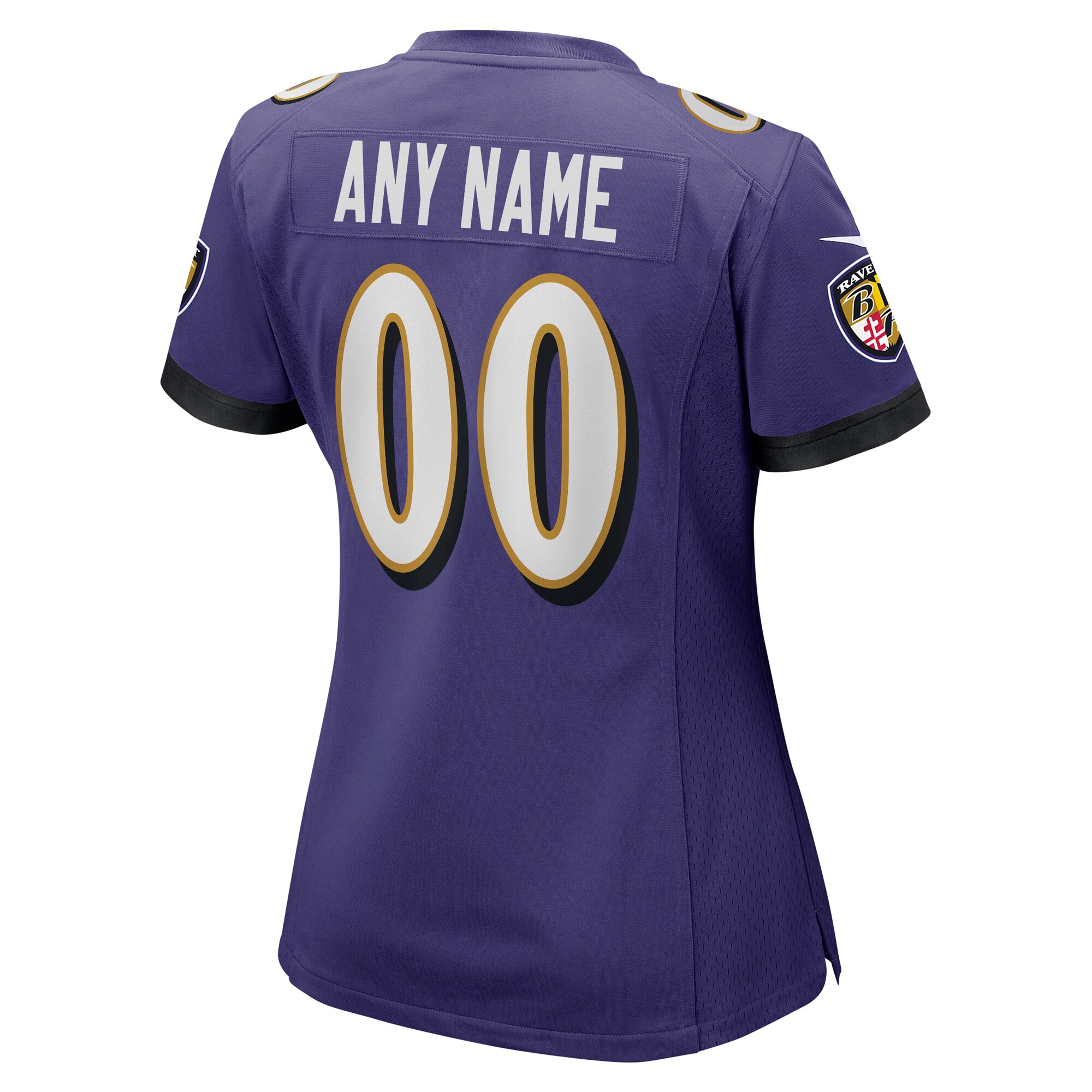 Alternative view of Nike Ravens Purple Custom Jersey - Personalized NFL Style 2