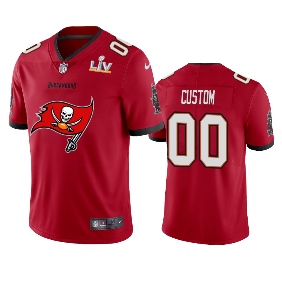 Nike Red Buccaneers Custom Jersey - Super Bowl LIV Edition