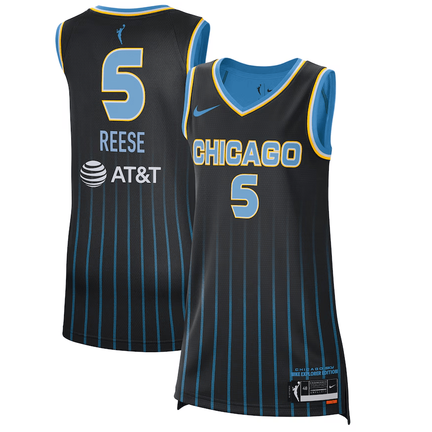 Nike Reese #5 Black Jersey - Nike Chicago Sky Reese #5 Black Explorer
