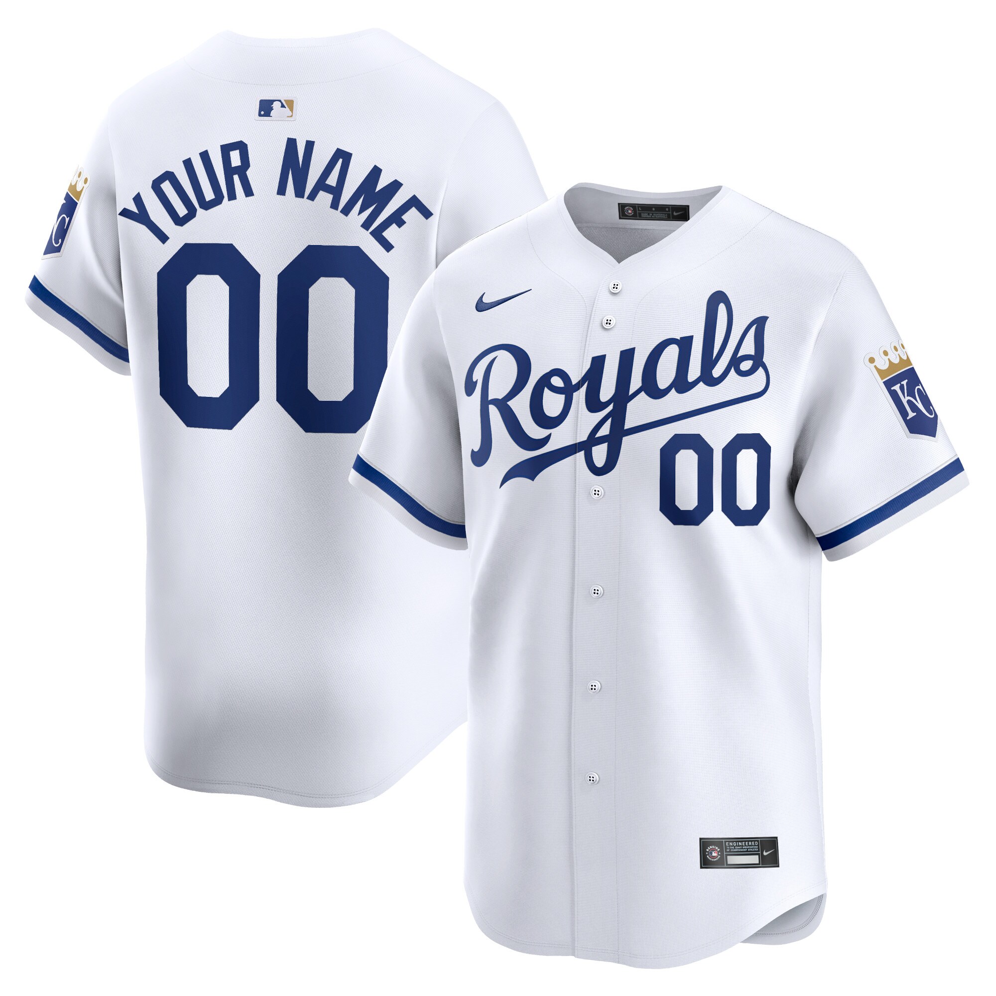 Nike Royals Custom White Jersey - Design Your Own!