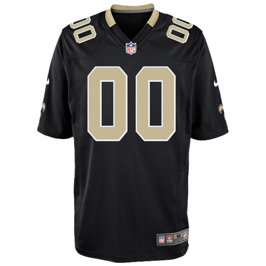 Alternative view of Nike Saints Black Custom Jersey - Personalize Your Game! 2