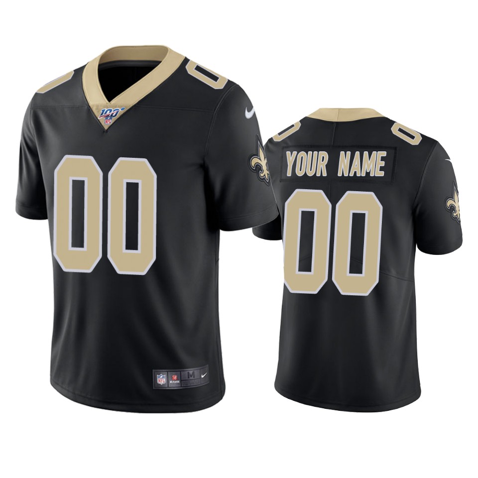 Nike Saints Black Custom Jersey - Personalized NFL Style