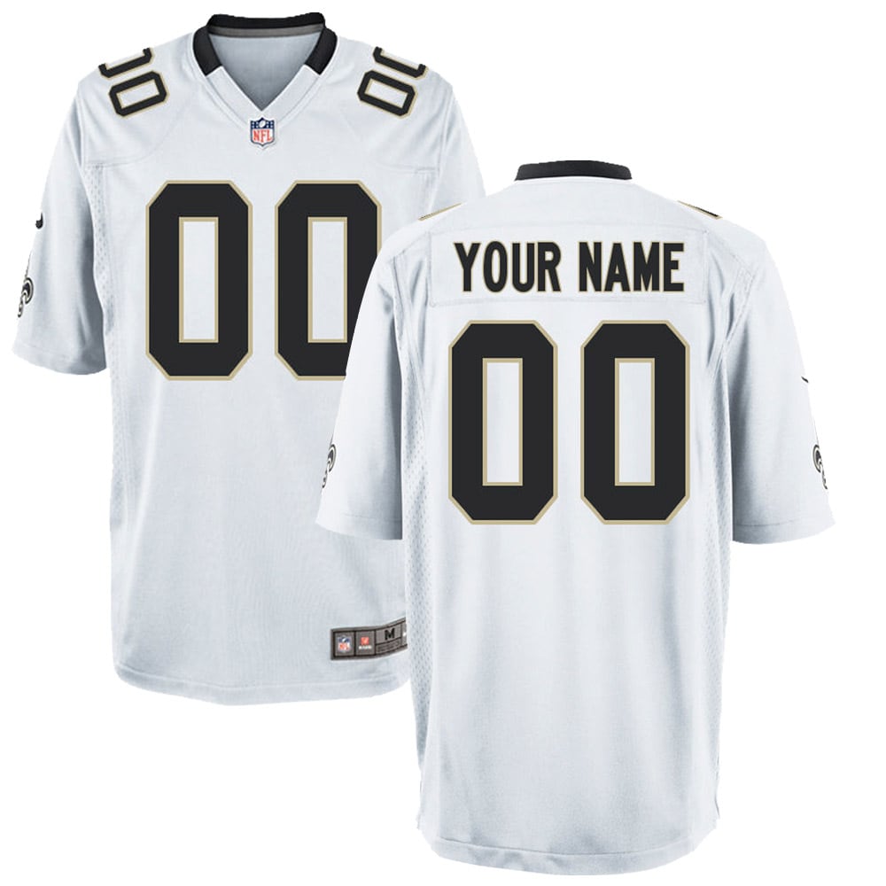 Nike Saints White Custom Jersey - Personalize Your Game!