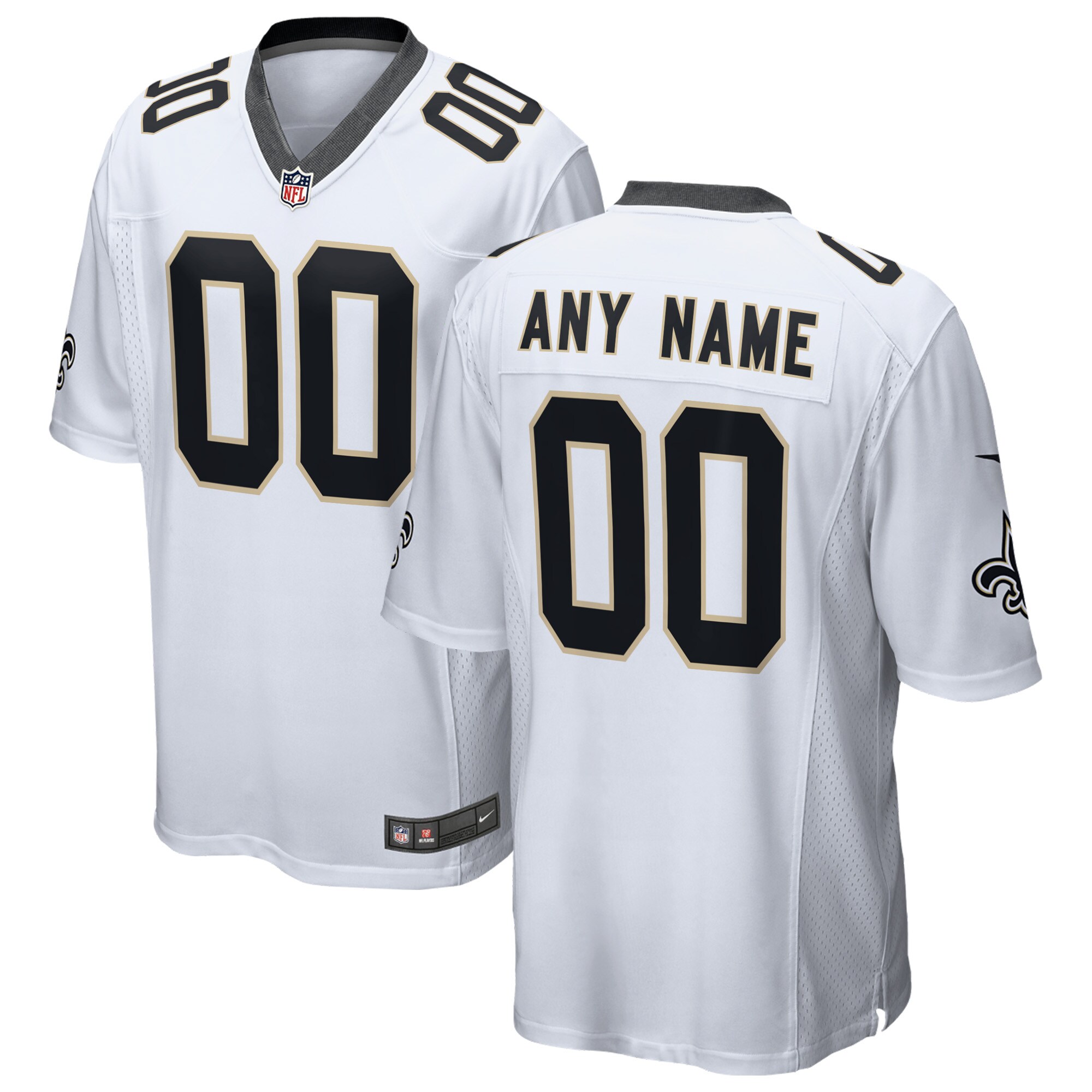 Nike Saints White Custom Jersey - Personalize Your Style! 2
