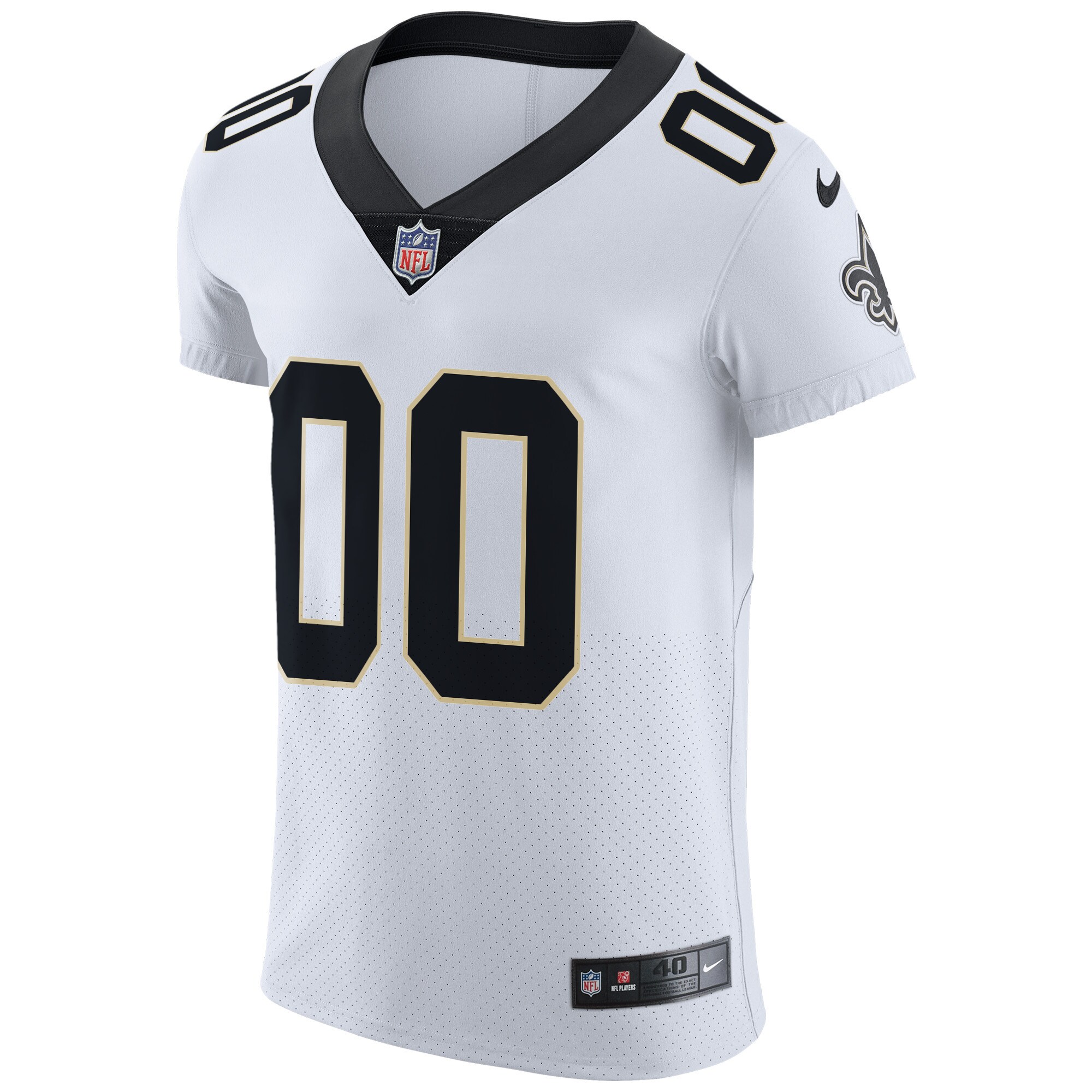 Alternative view of Nike Saints White Custom Jersey - Personalize Your Style! 3