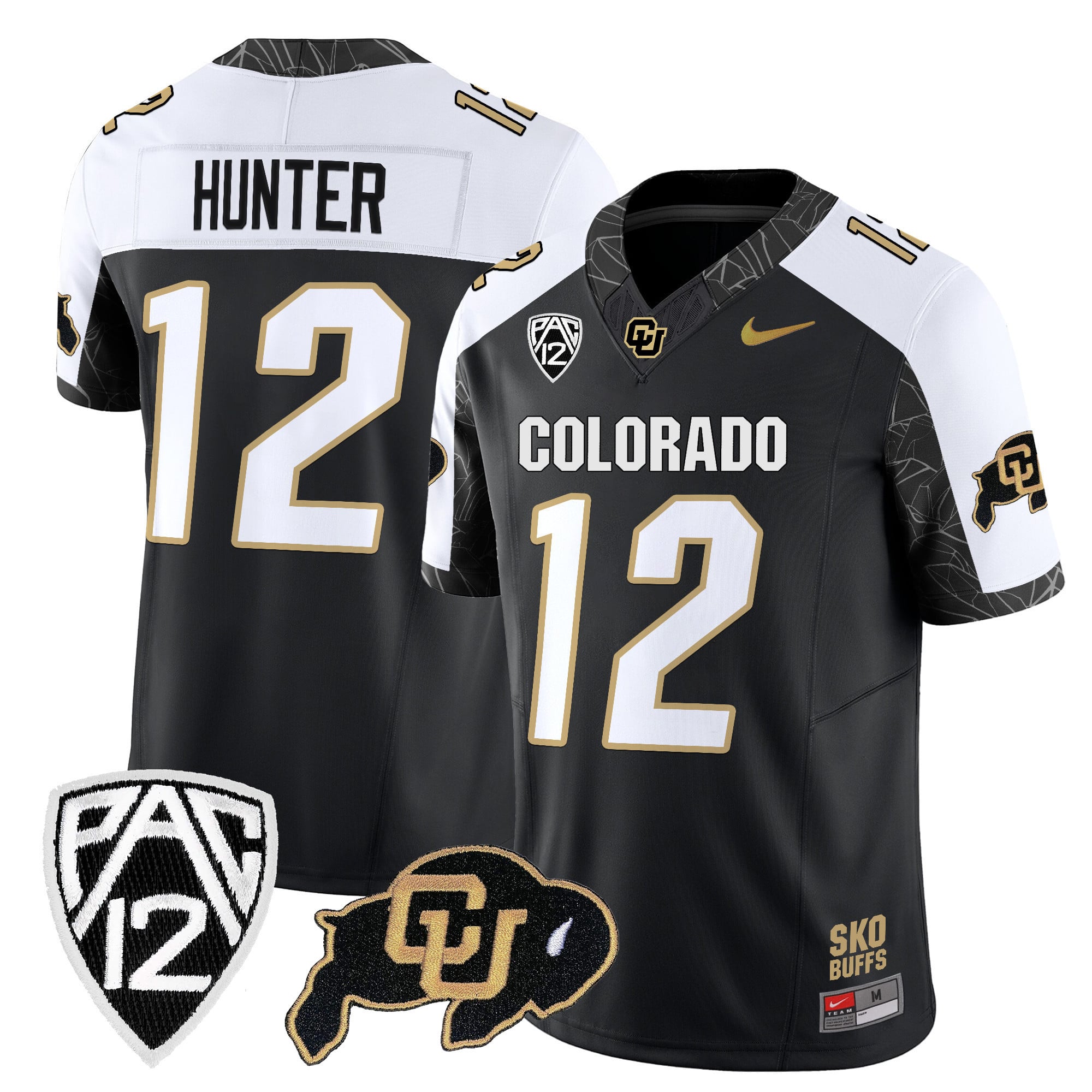 Alternative view of Nike Sanders #2 Colorado Jersey - Black & Gold