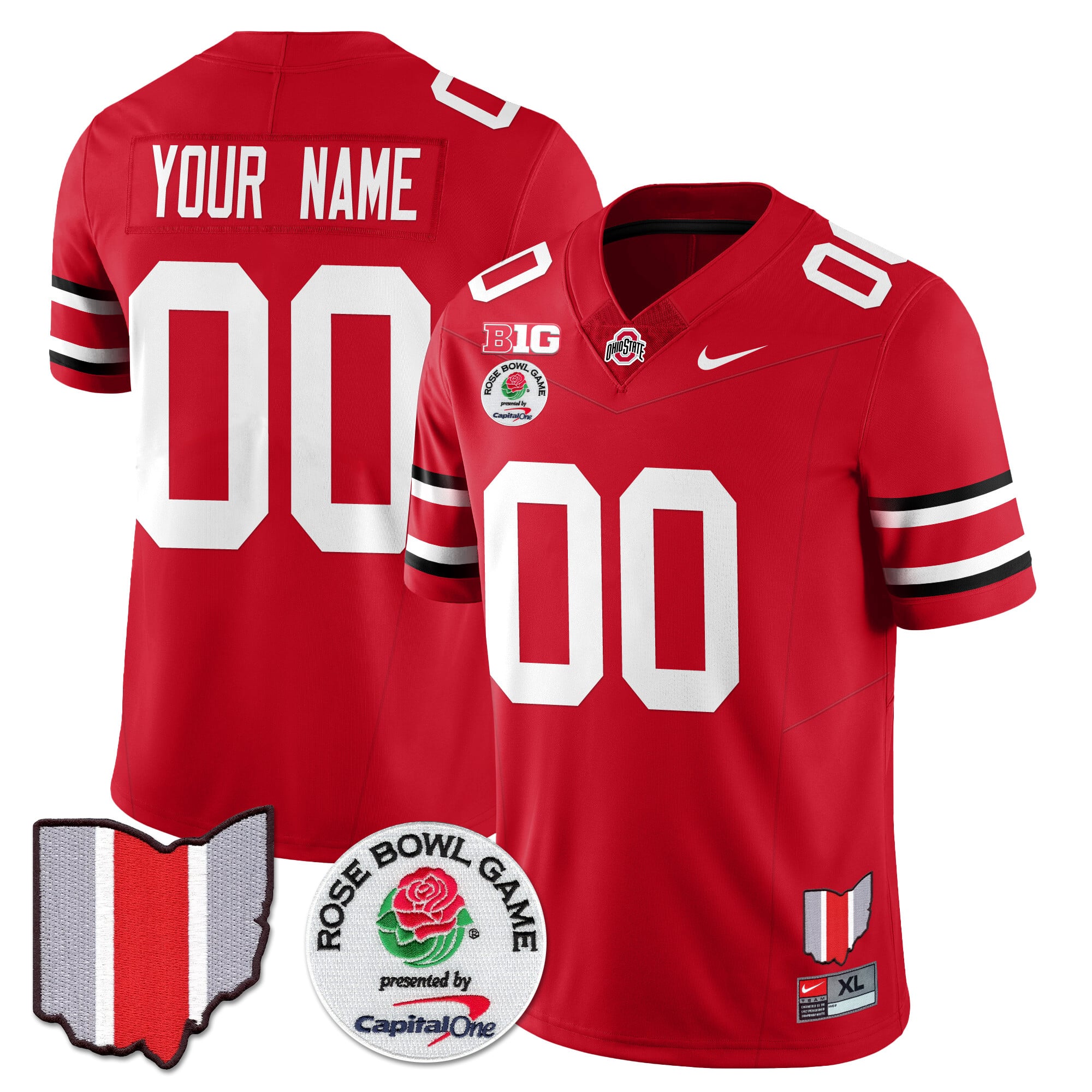 nike scarlet Ohio State Rose Bowl Jersey - Nike Ohio State Rose Bowl