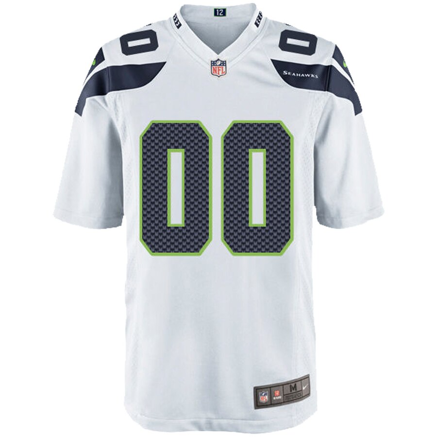 Alternative view of nike Seahawks White Custom Jersey - Seahawks White Custom Jersey 2