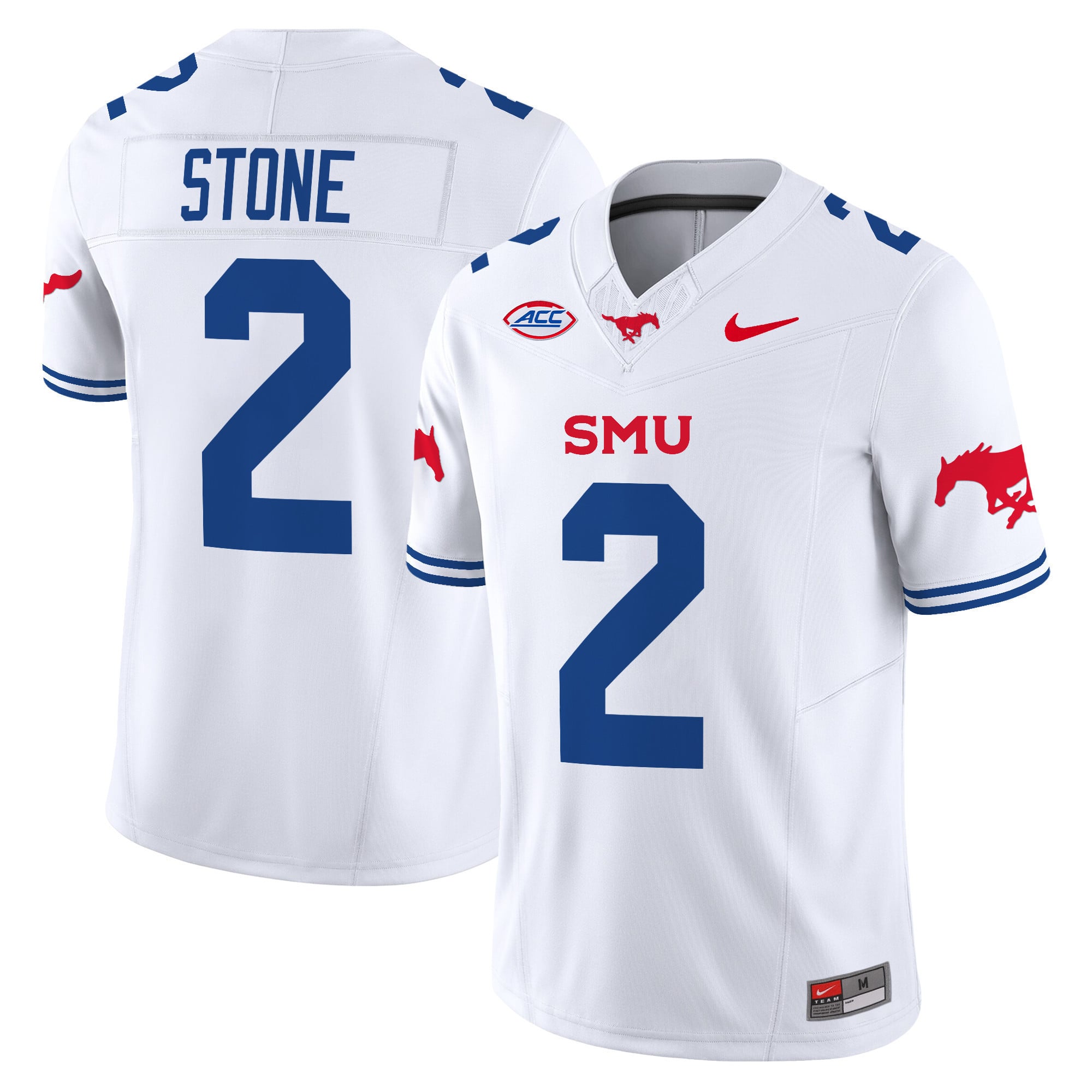 Nike SMU Stone #2 Jersey - White Replica