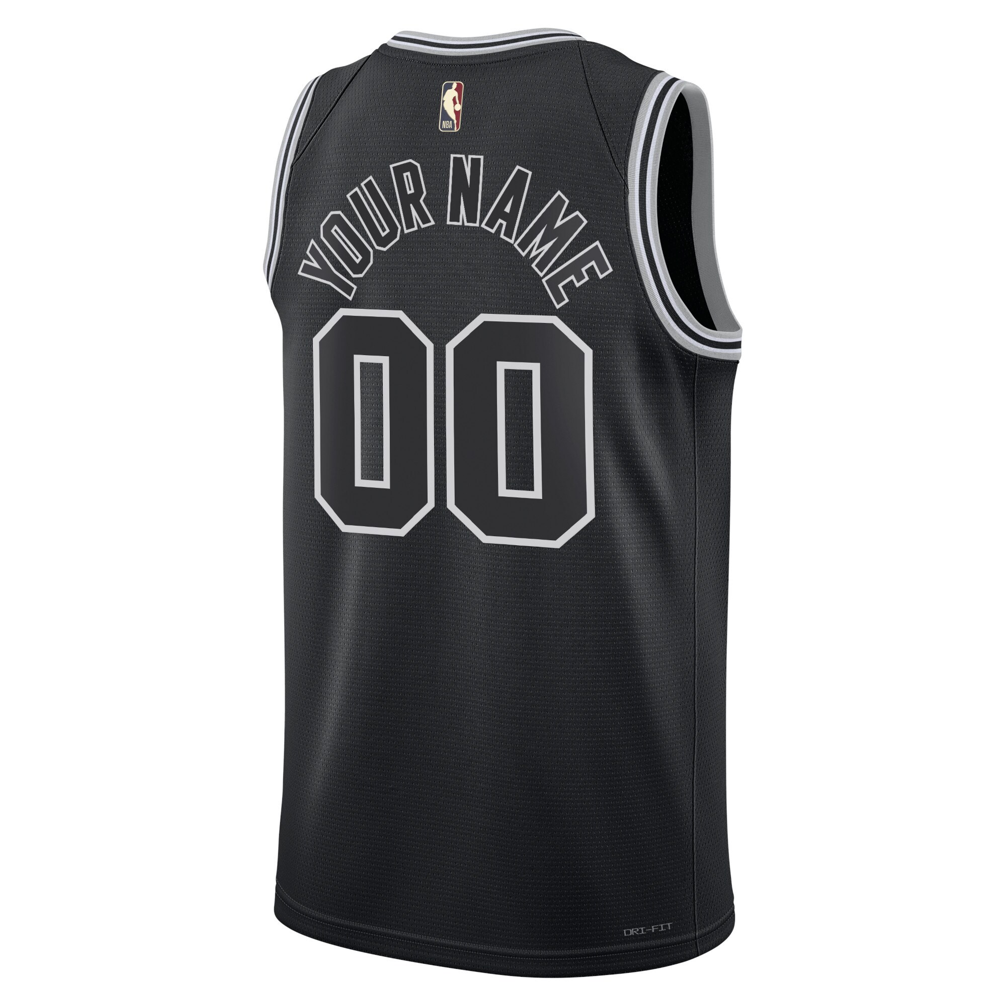 Alternative view of Nike Spurs Black Jersey - Custom Classic Edition