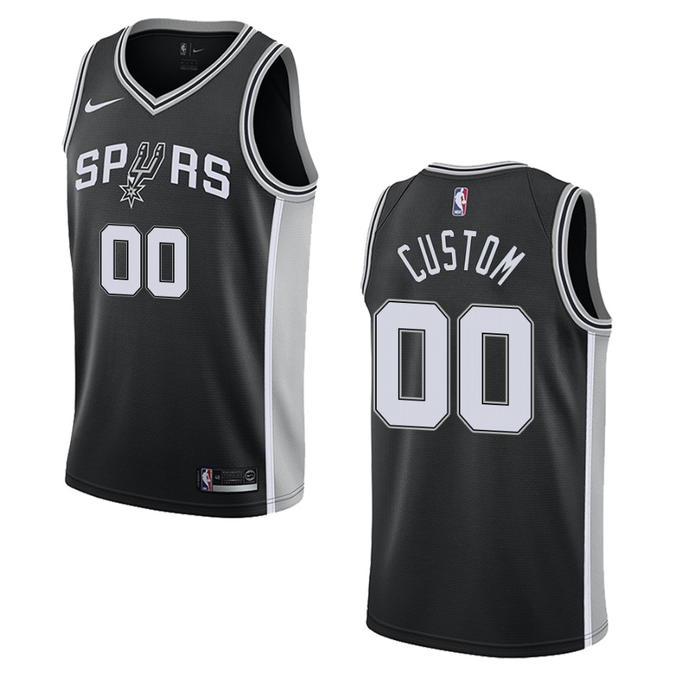 Nike Spurs Custom Black Jersey - Personalized Edition