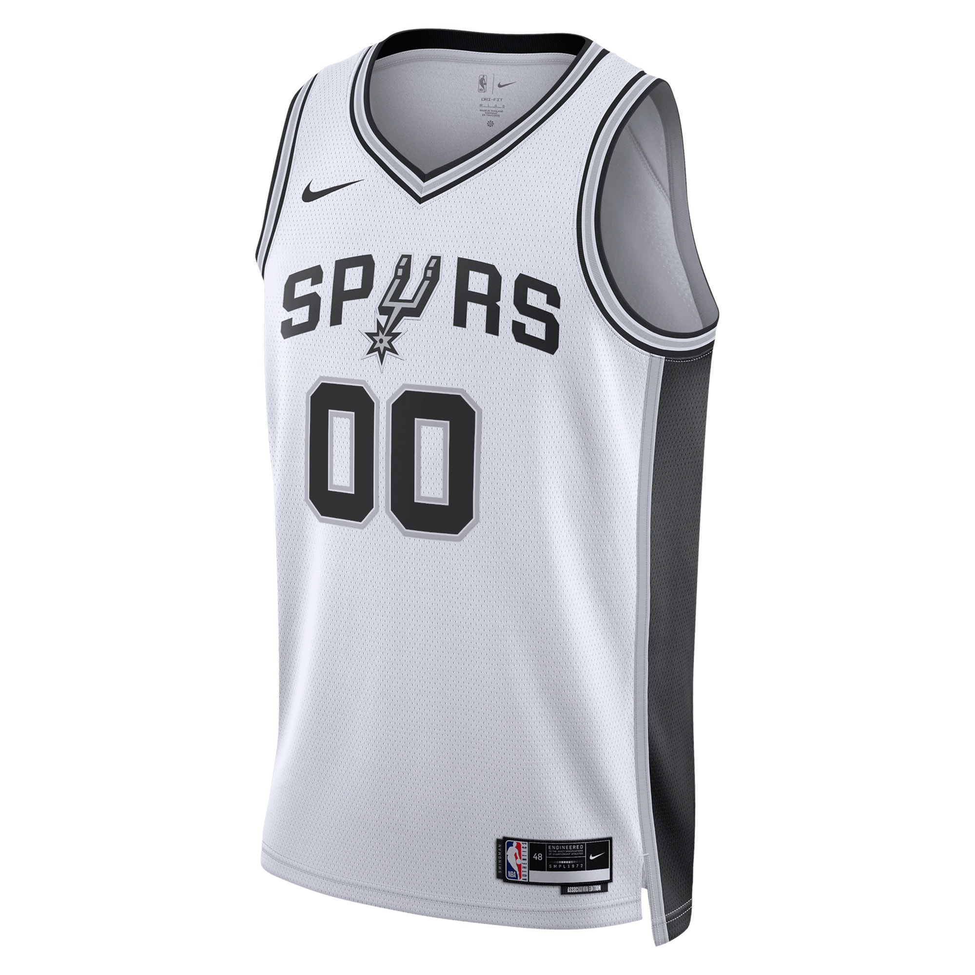 Alternative view of nike Spurs White Custom Jersey - Nike Spurs White Association Custom
