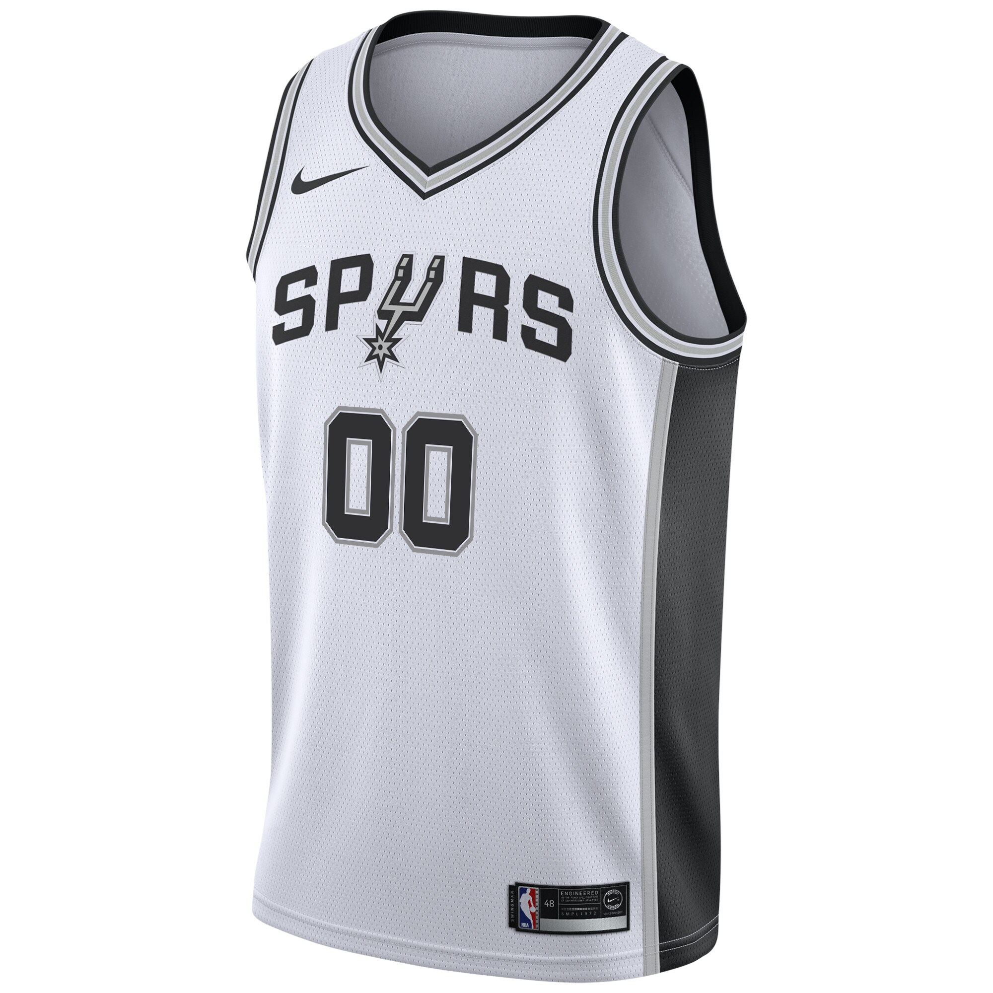 Nike Spurs White Jersey - #00 - Association Edition
