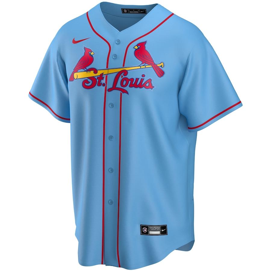 Alternative view of nike st Cardinals Light Blue Custom Jersey - Nike St. Louis Cardinals