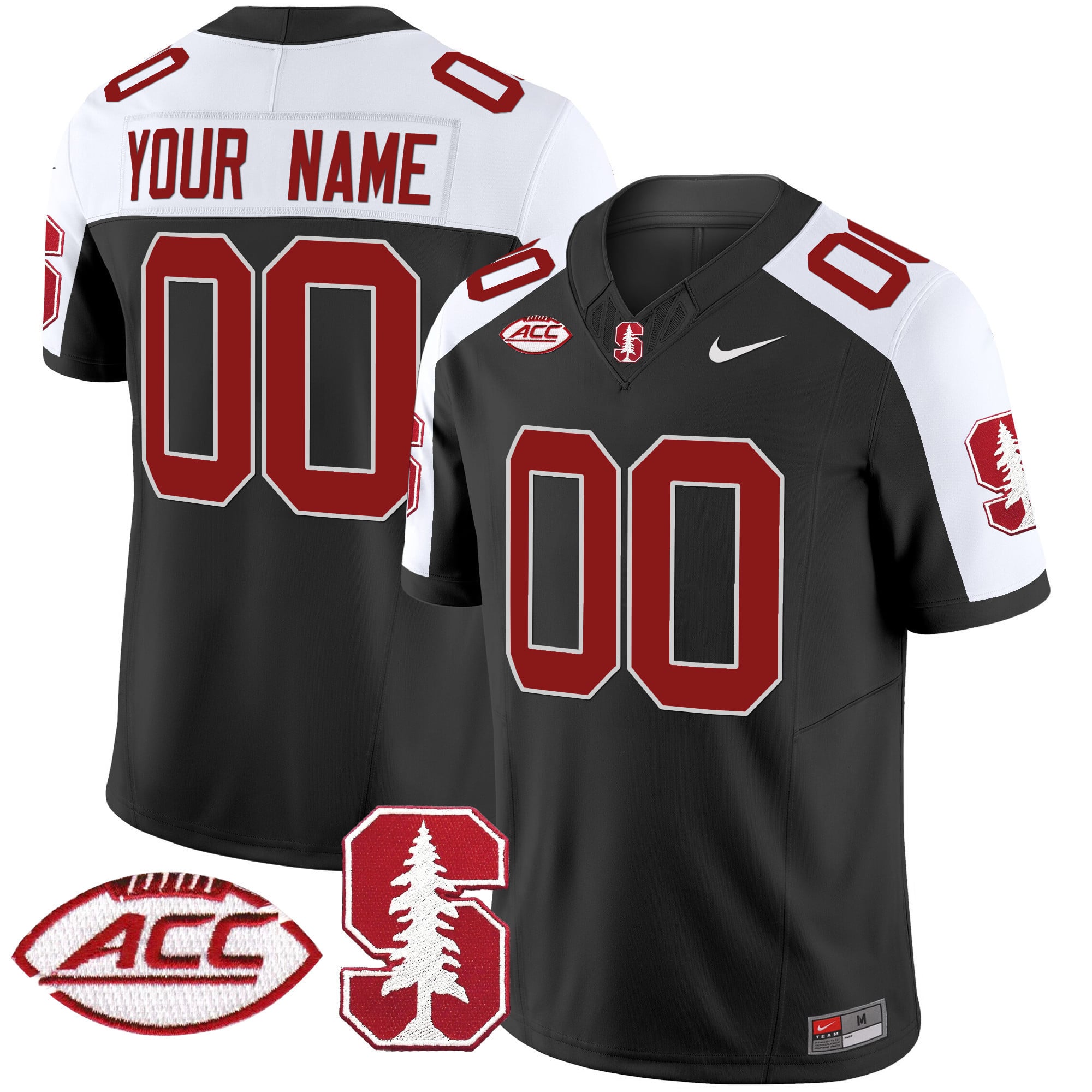nike Stanford Cardinal Black Jersey - Nike Stanford Cardinal Black