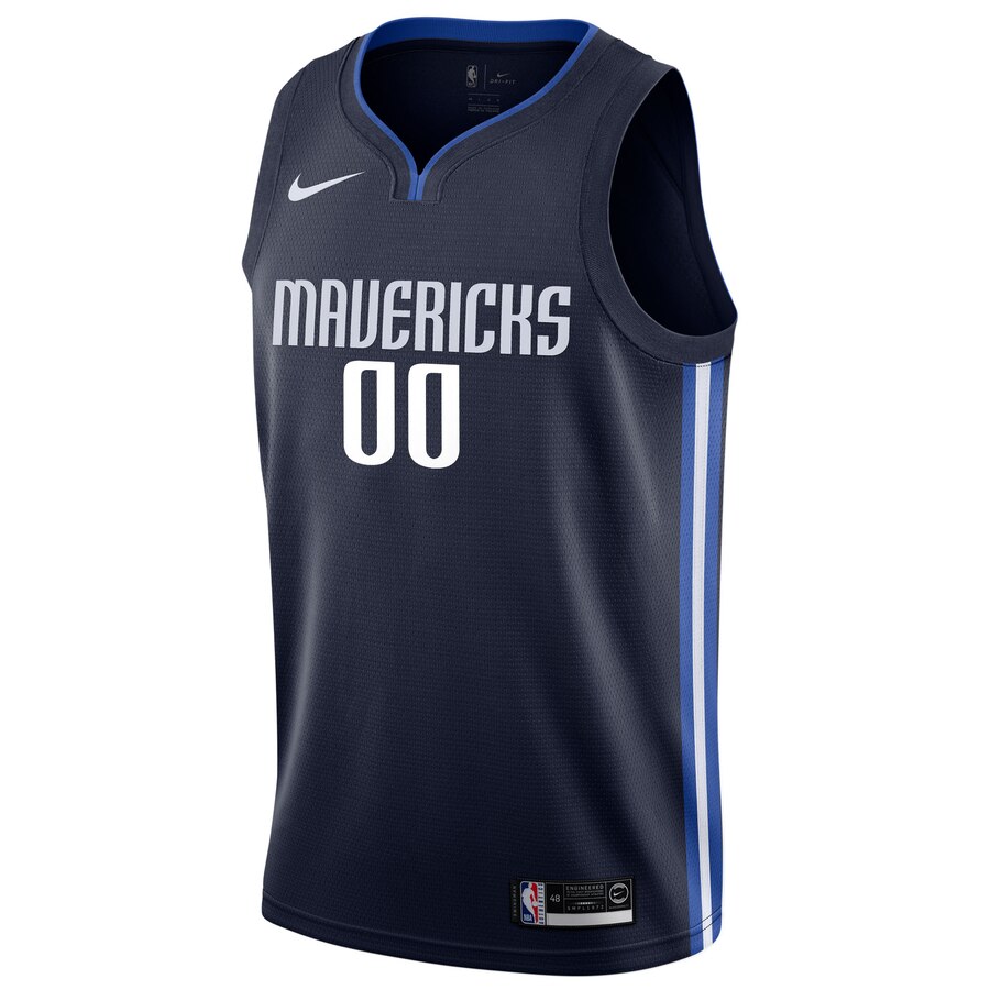 Alternative view of nike statement Mavericks Navy Custom Jersey - Nike Mavericks Navy