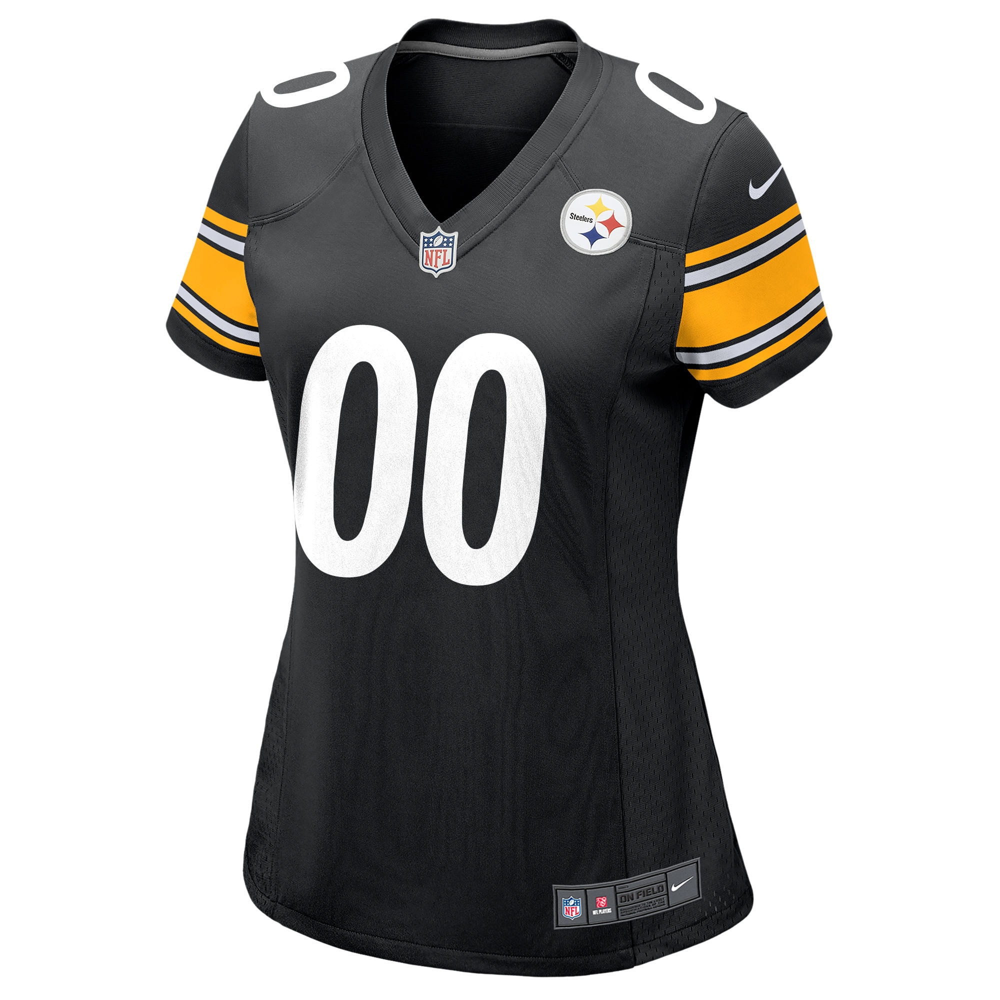 Alternative view of Nike Steelers Women’s Black Custom Jersey - Personalize Now!