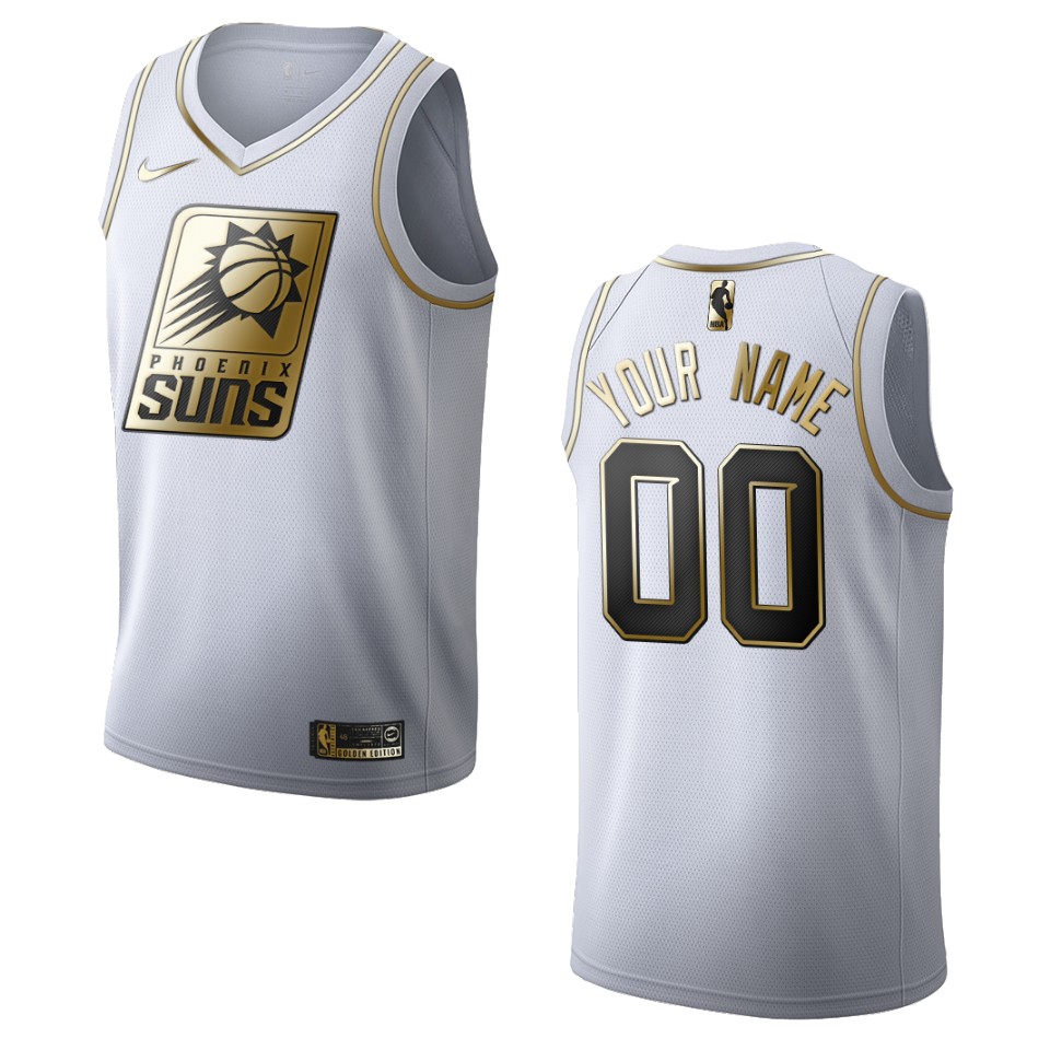 Nike Suns Golden Edition Jersey - Nike Suns White Jersey - Golden