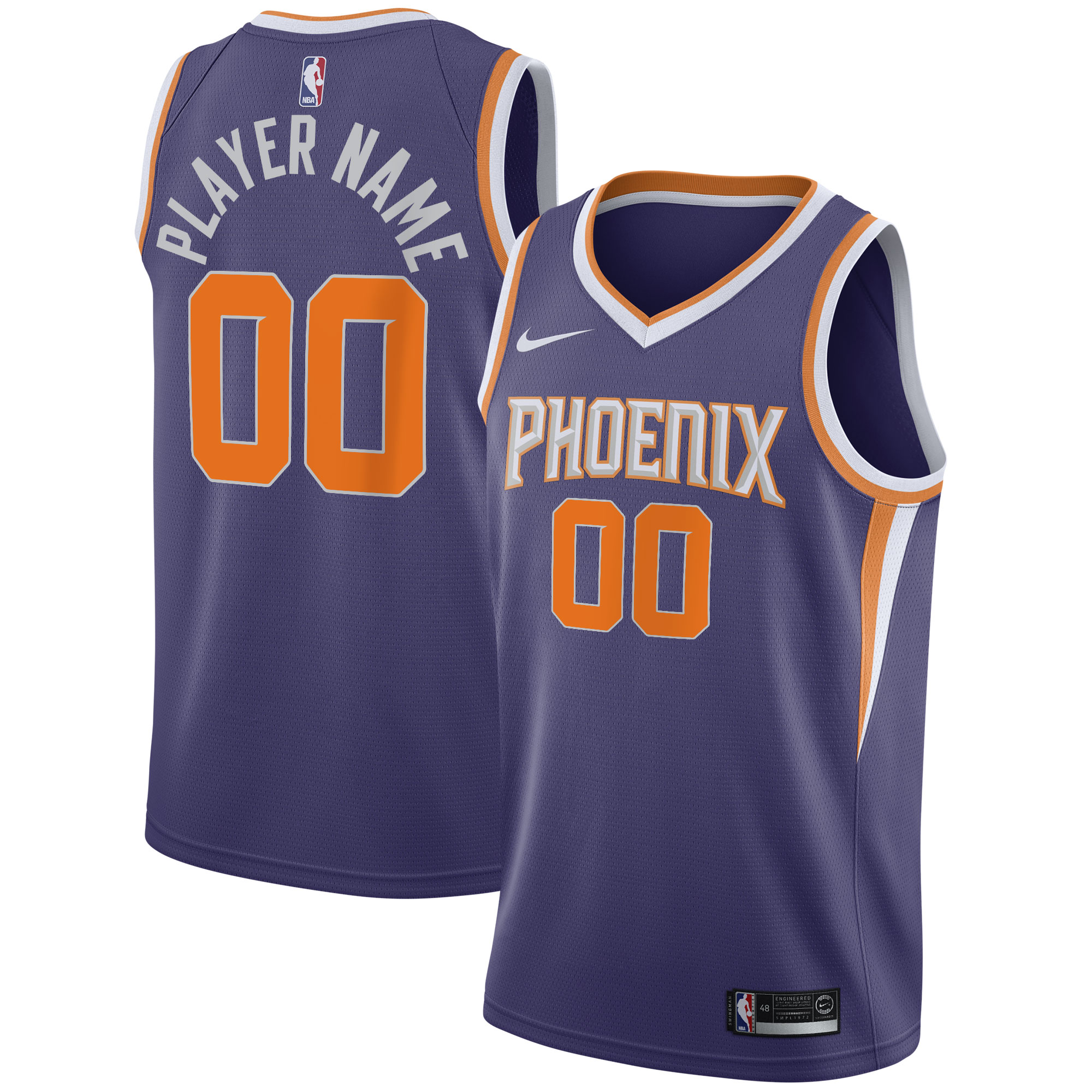 Nike Suns Purple Jersey custom - Nike Suns Purple Jersey - Custom Icon