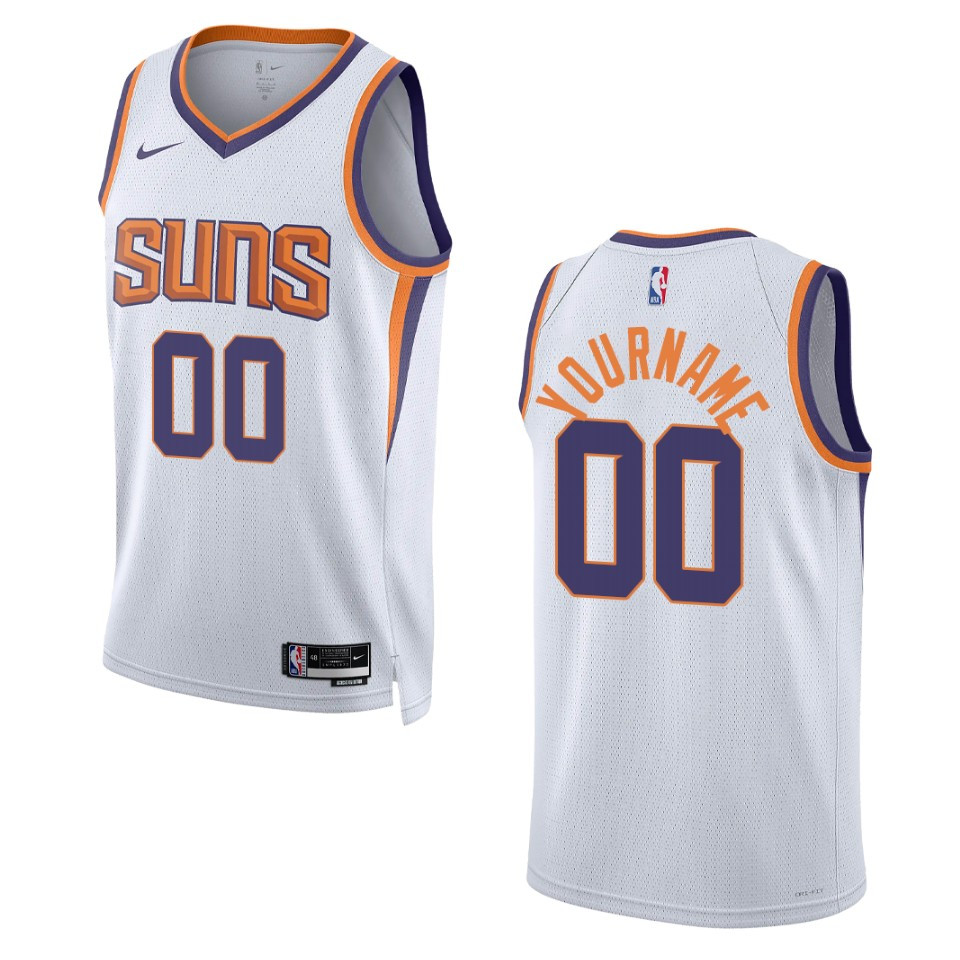 Nike Suns White Association Jersey - Custom NBA Edition