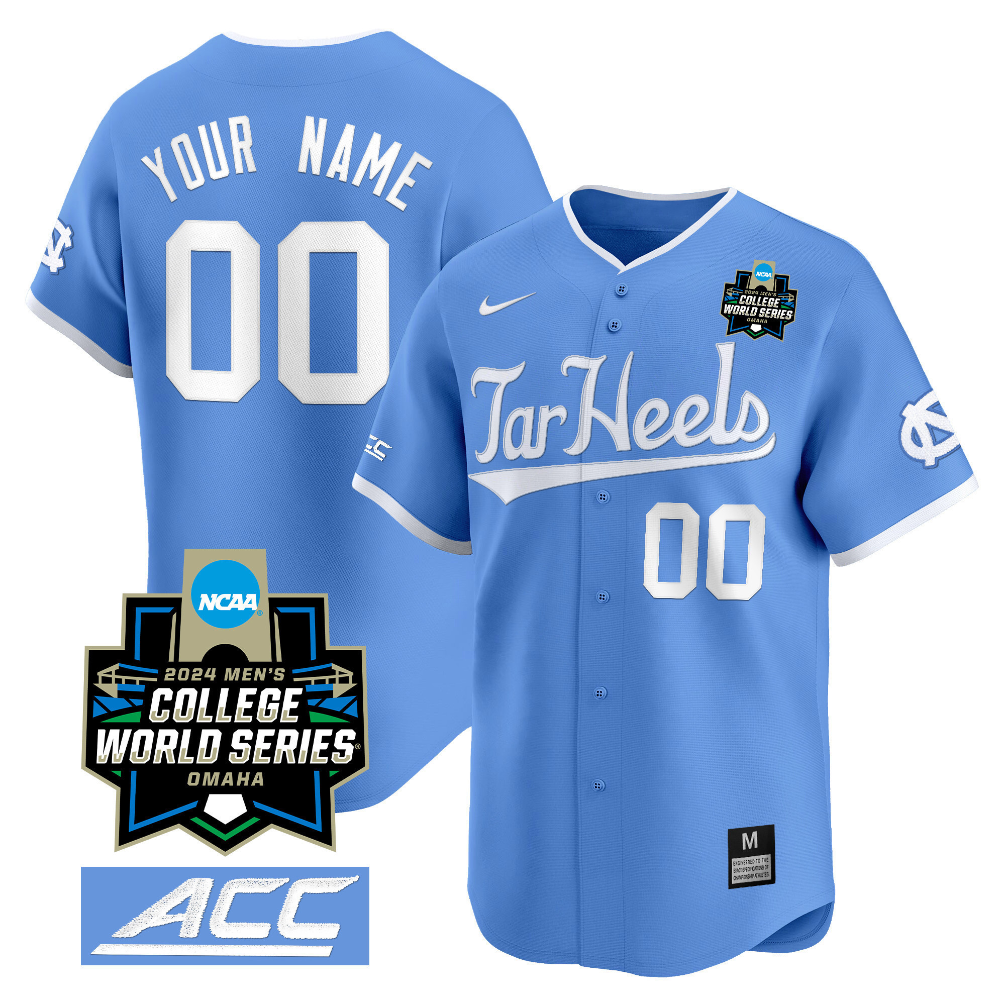 nike Tar Heels College World Series Jersey - Nike Tar Heels 2024