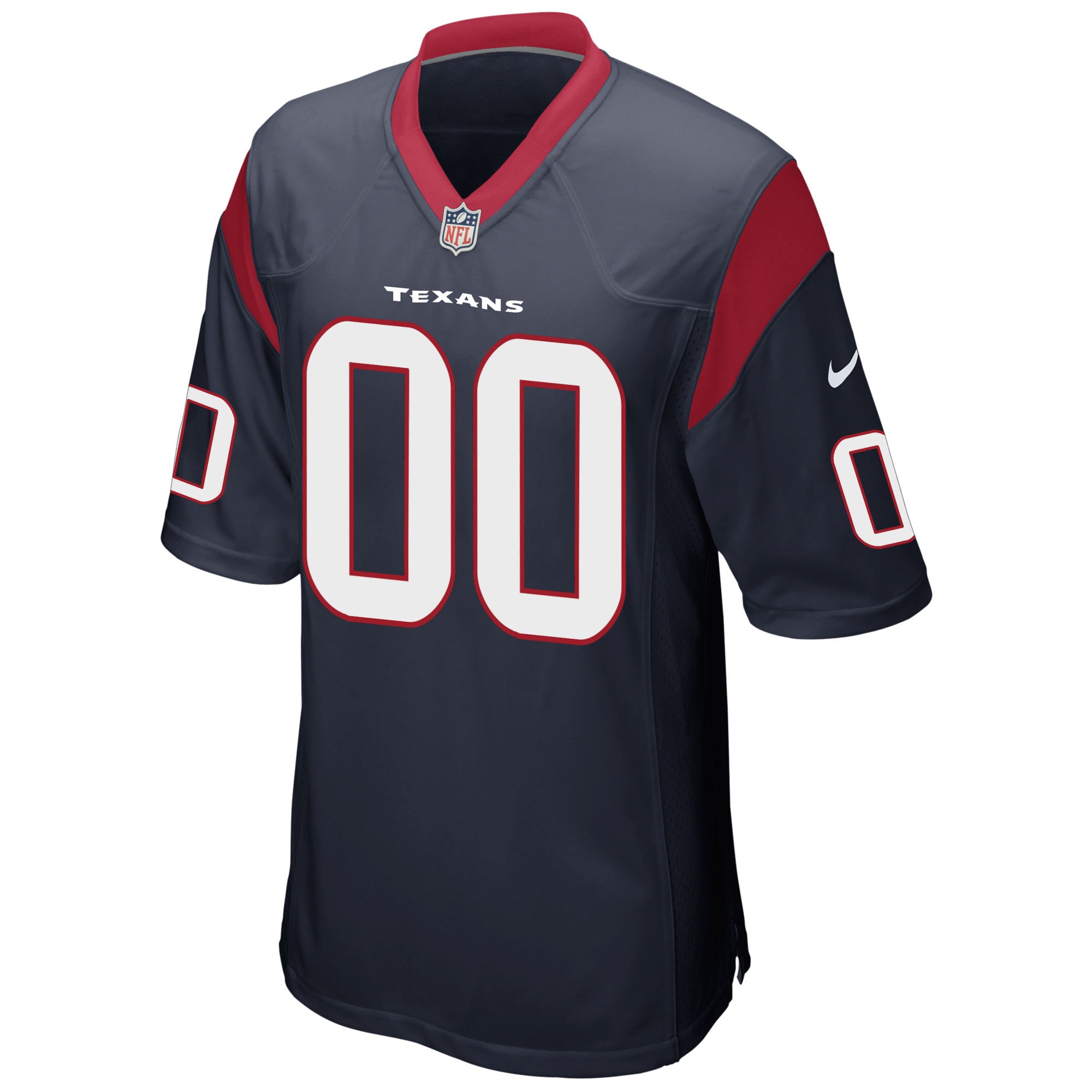 Alternative view of Nike Texans Navy Custom Jersey - Personalized NFL Style!