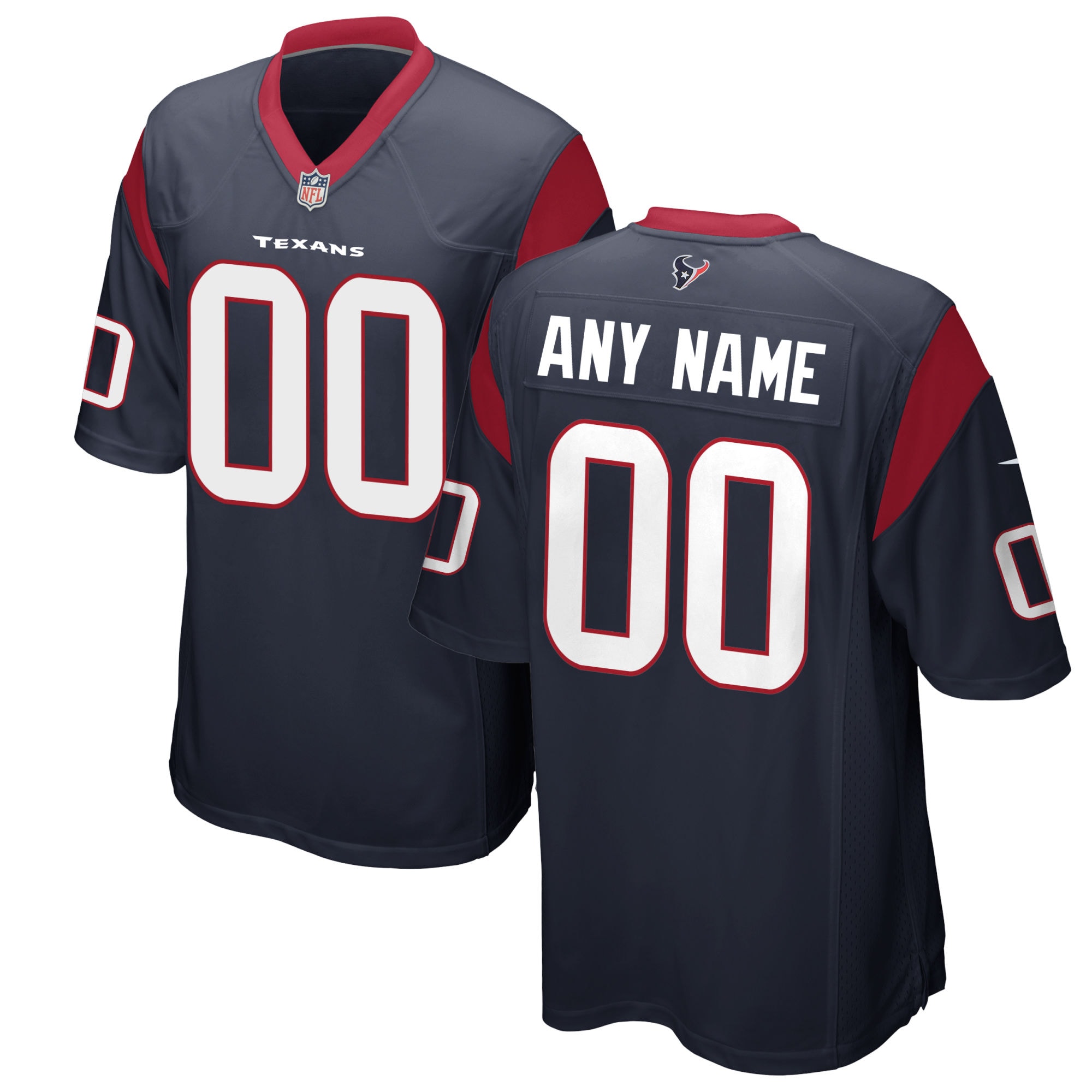 Nike Texans Navy Custom Jersey - Personalized NFL Style!