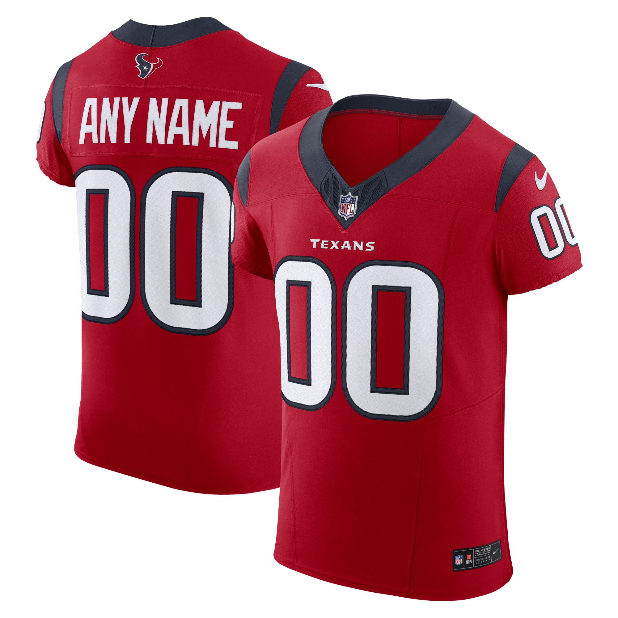 Nike Texans Red Custom Jersey - Personalize Your Game!