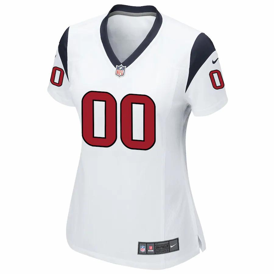 Alternative view of nike Texans White Custom Jersey - Nike Houston Texans White Custom