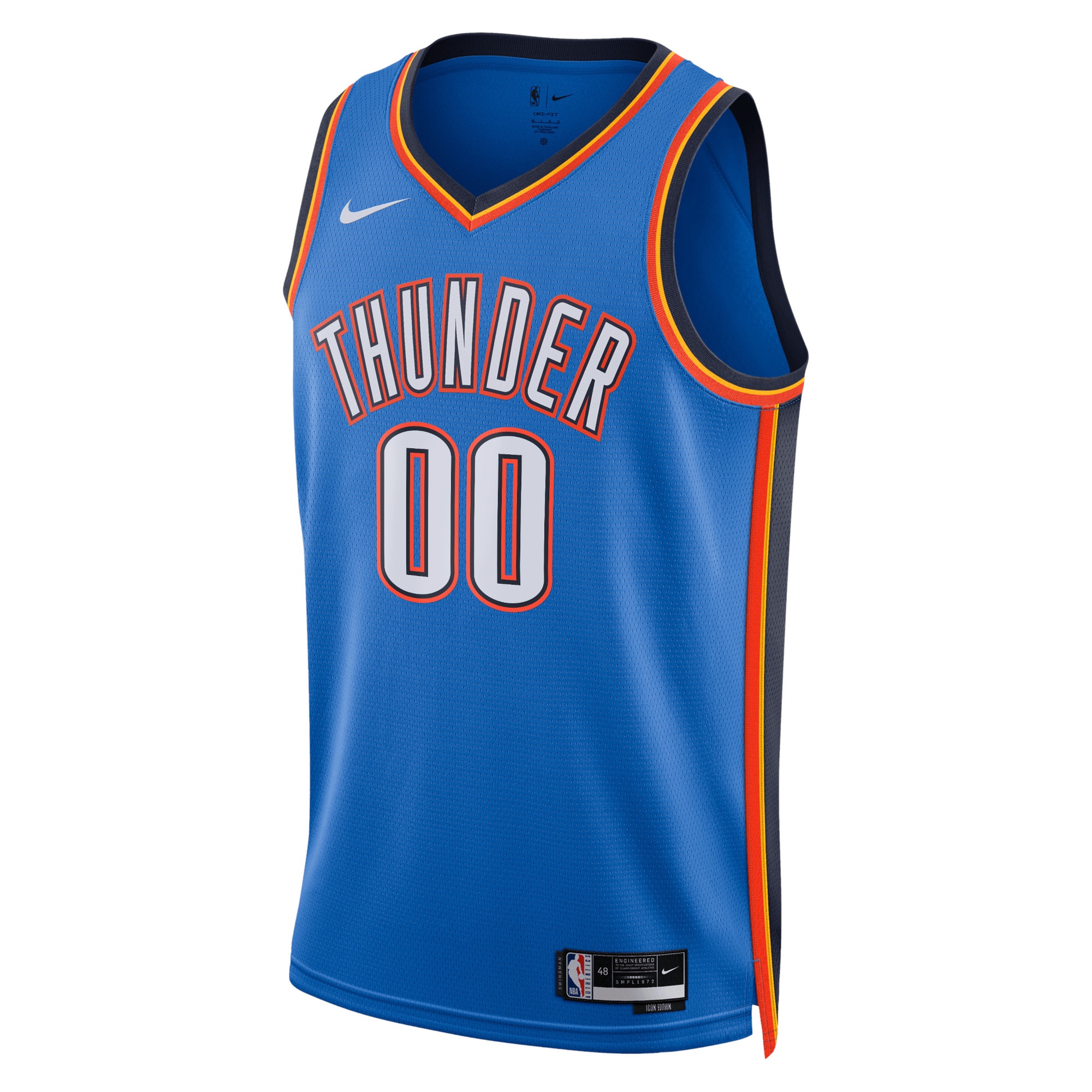 Alternative view of Nike Thunder Blue Icon Jersey - Custom Name & Number