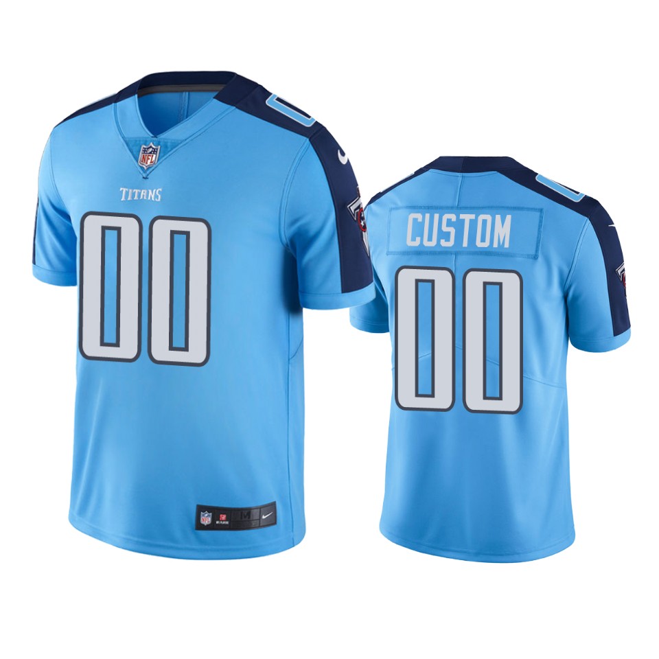 Nike Titans Light Blue Custom Jersey - Personalized Style!