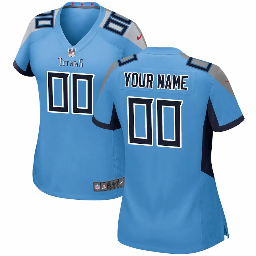 nike Titans Light Blue Women’s Jersey - Nike Titans Light Blue Women’s