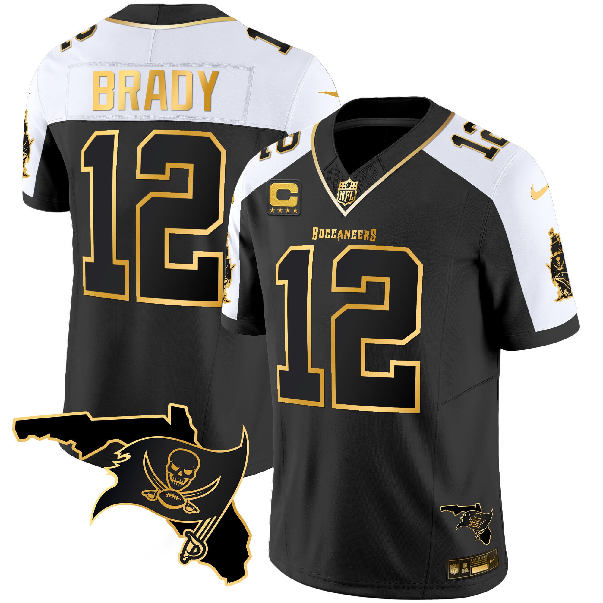 Nike Tom Brady Bucs Jersey - Black & Gold Limited Edition