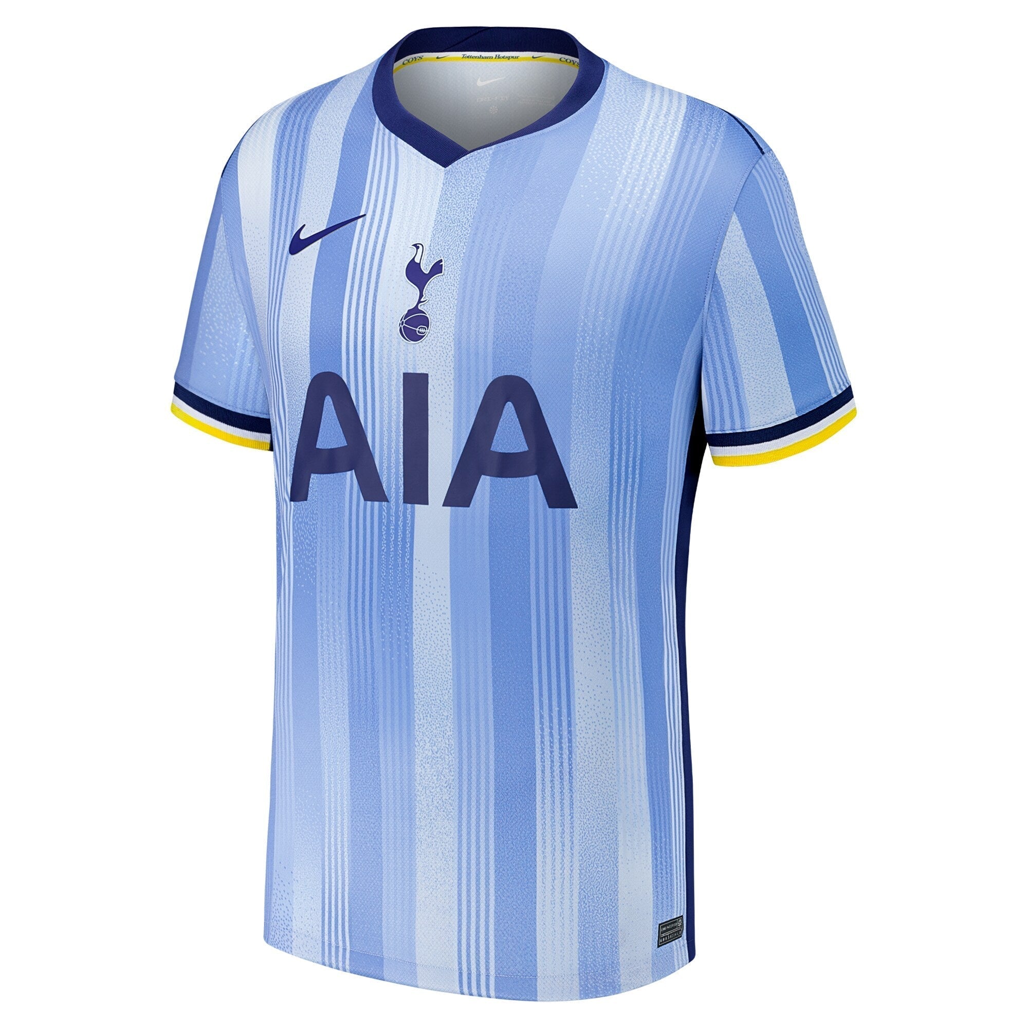 Alternative view of Nike Tottenham 2024 Away Jersey - Light Blue Stripes