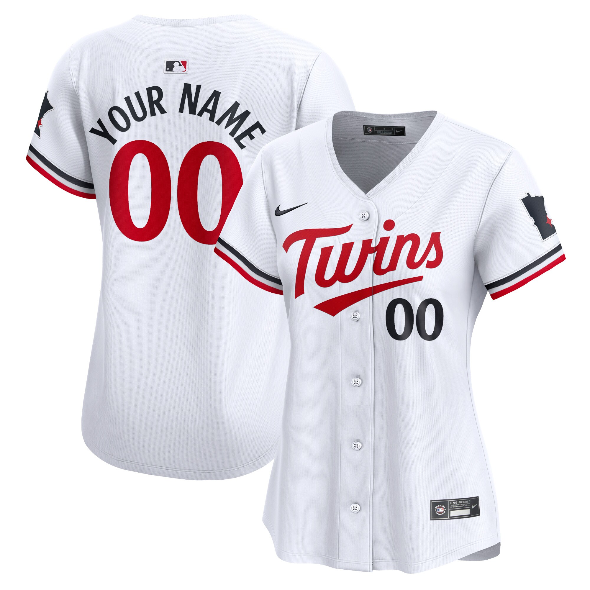 Nike Twins Personalized Jersey - White Home Edition