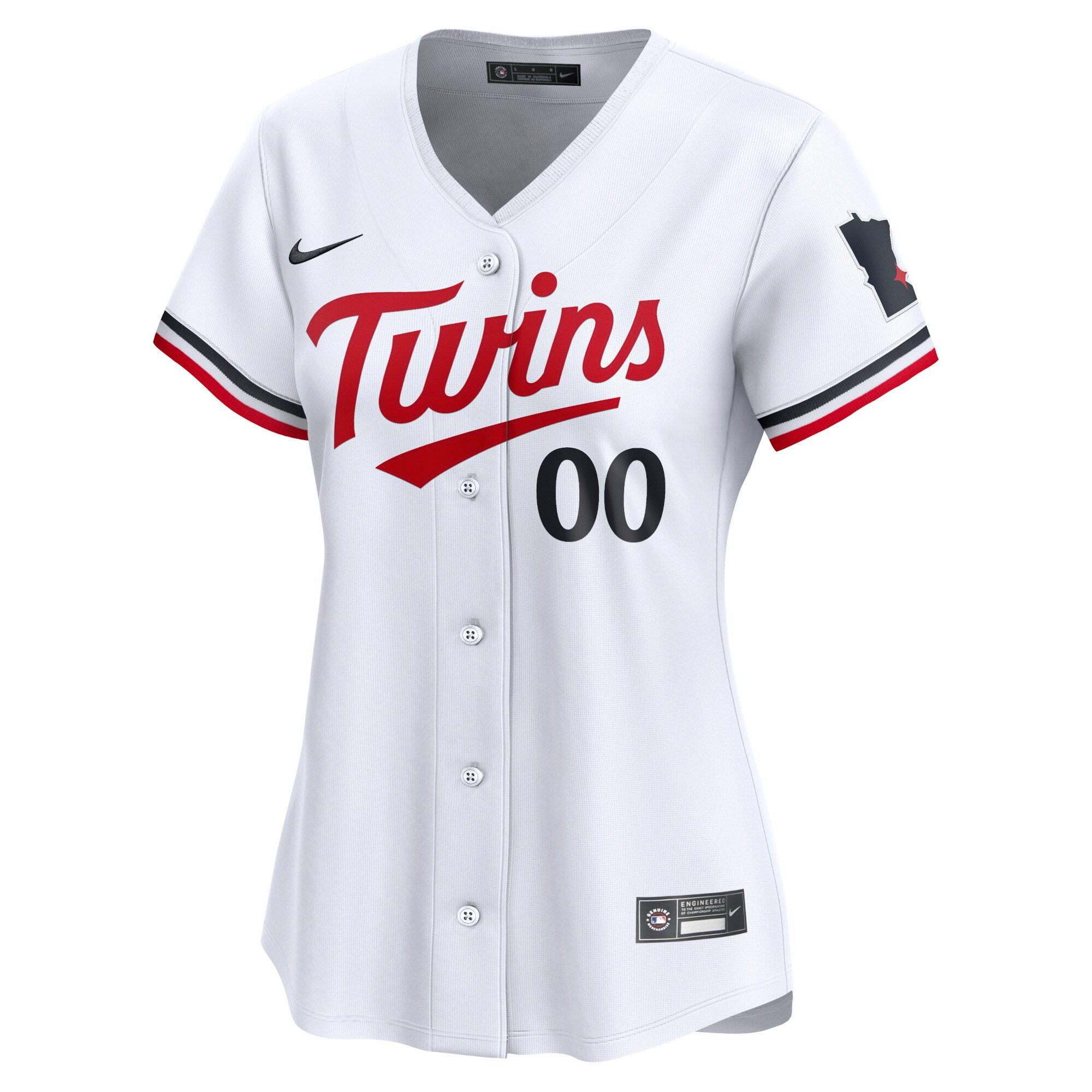 Alternative view of Nike Twins Personalized Jersey - White Home Edition