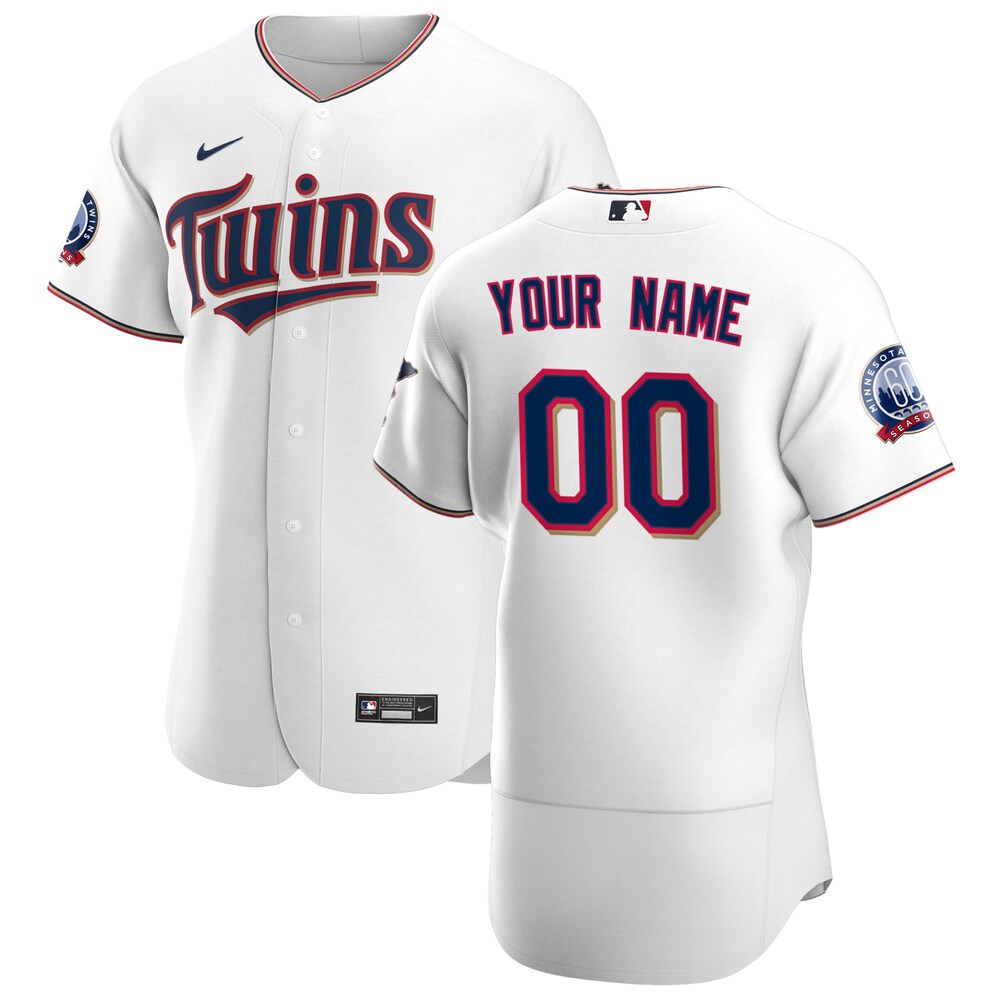 nike Twins White Custom Jersey - Twins Nike White Custom Jersey