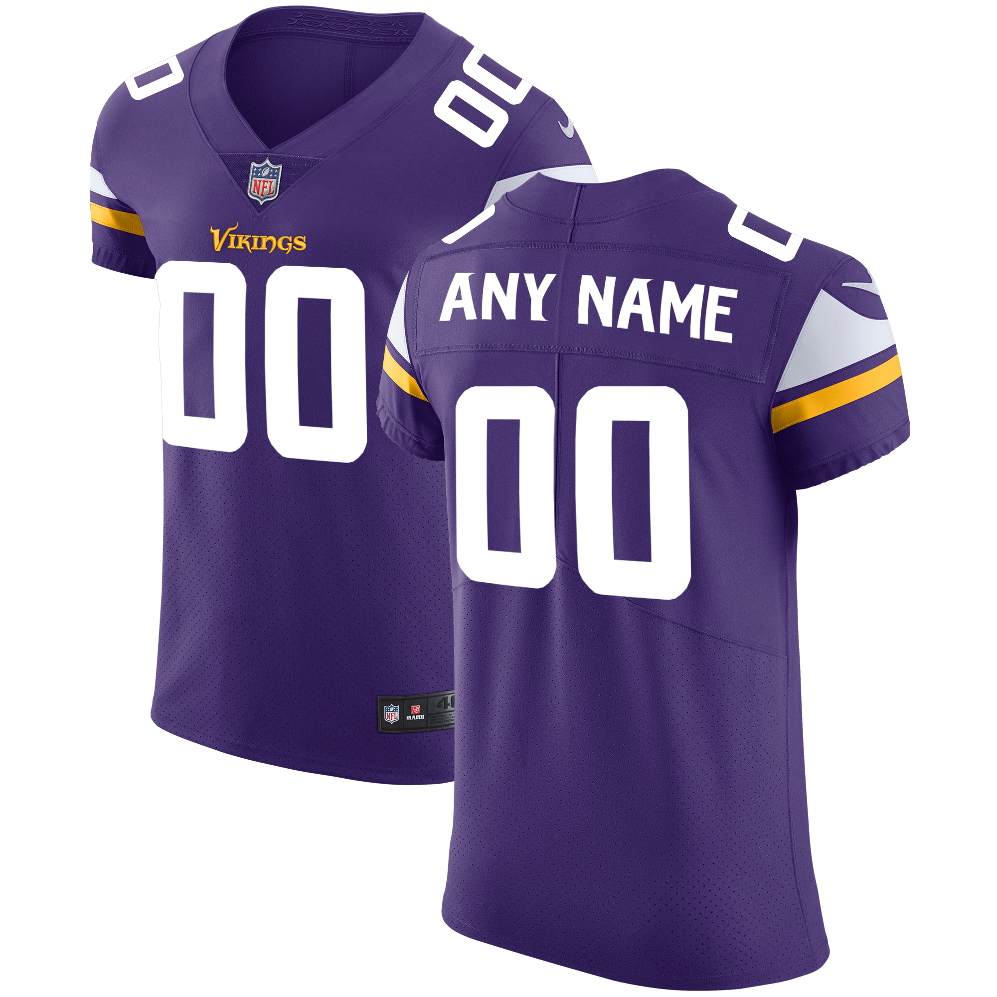 Nike Vikings Purple Custom Jersey - Personalize Your Style!