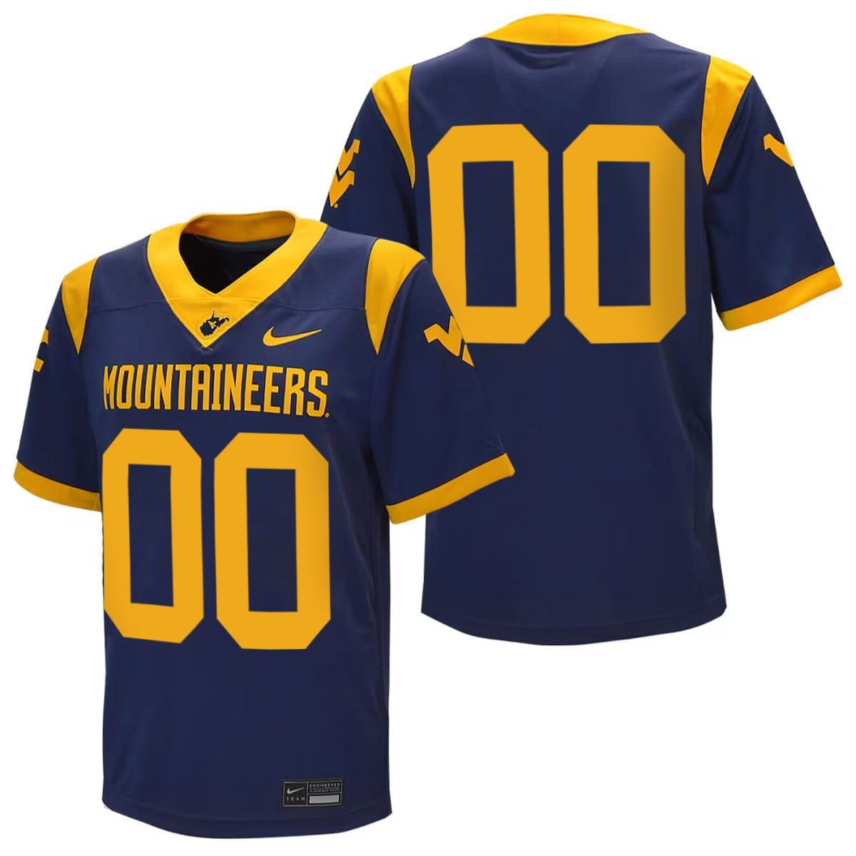 Alternative view of Nike West Virginia #00 Jersey - White College Edition