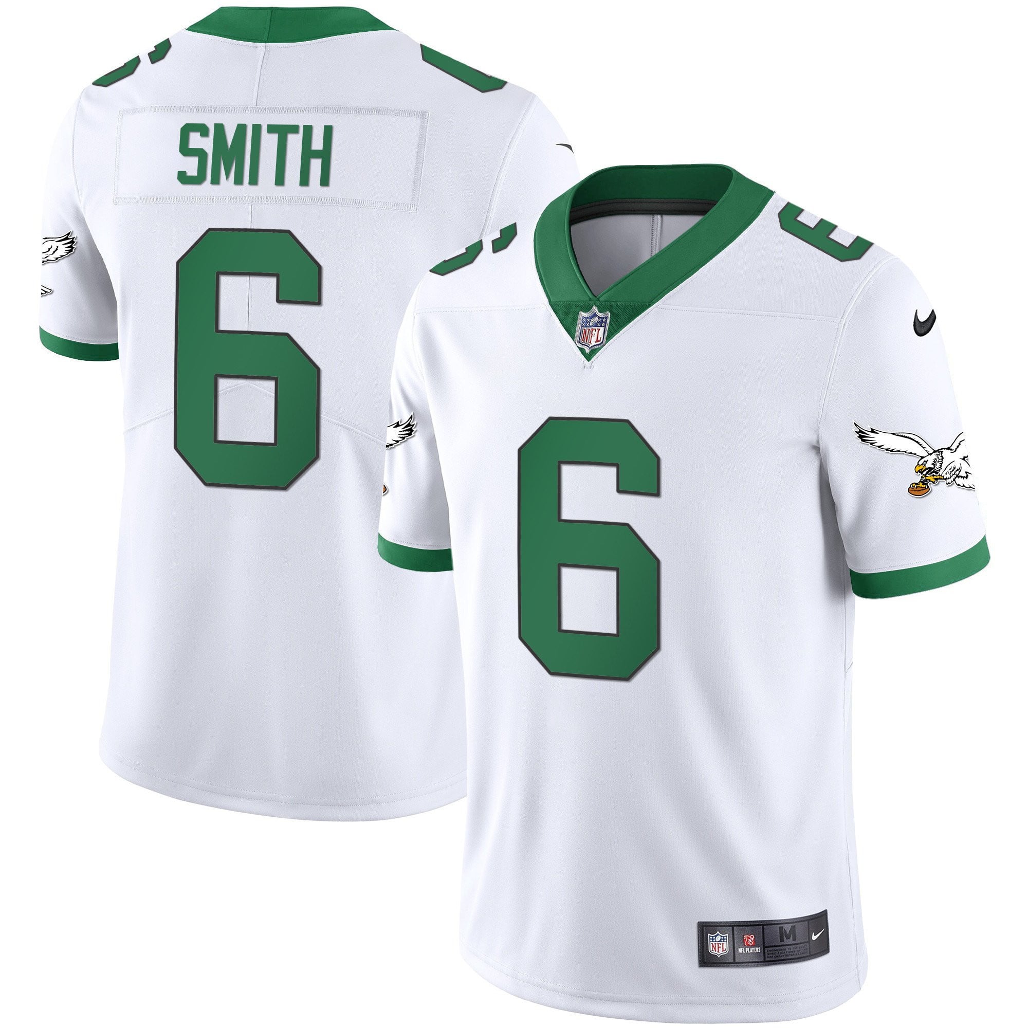 Alternative view of nike white Hurts #1 Eagles Jersey - Nike Hurts #1 Eagles Jersey