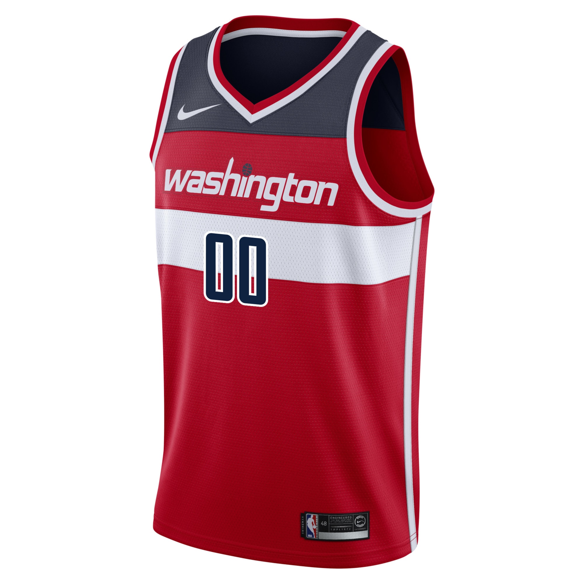 Alternative view of Nike Wizards Red Custom Jersey - Association Edition