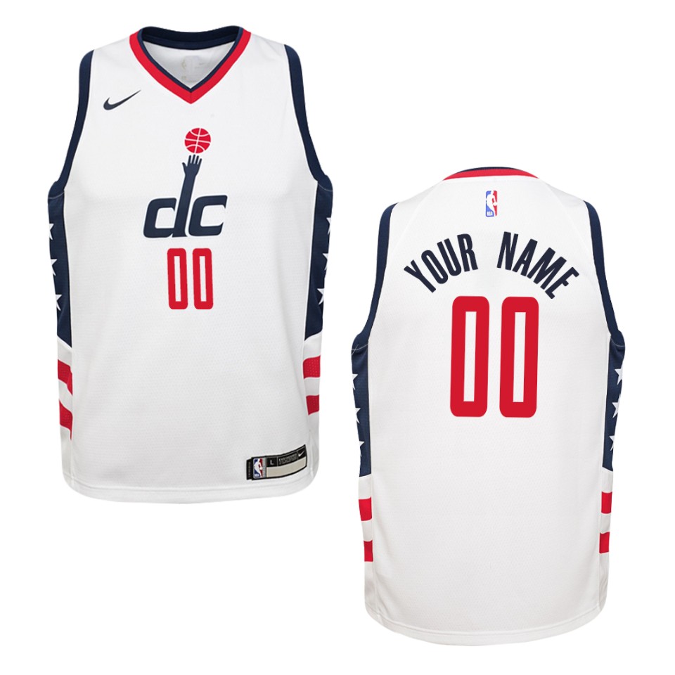 Nike Wizards White Jersey Custom - Nike Wizards White Jersey - Custom