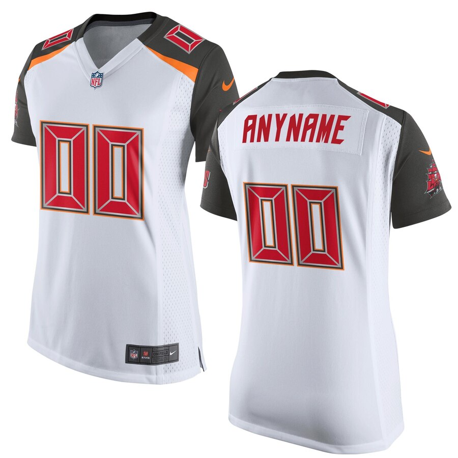 Alternative view of nike women Buccaneers White Custom Jersey - Nike Women’s Buccaneers