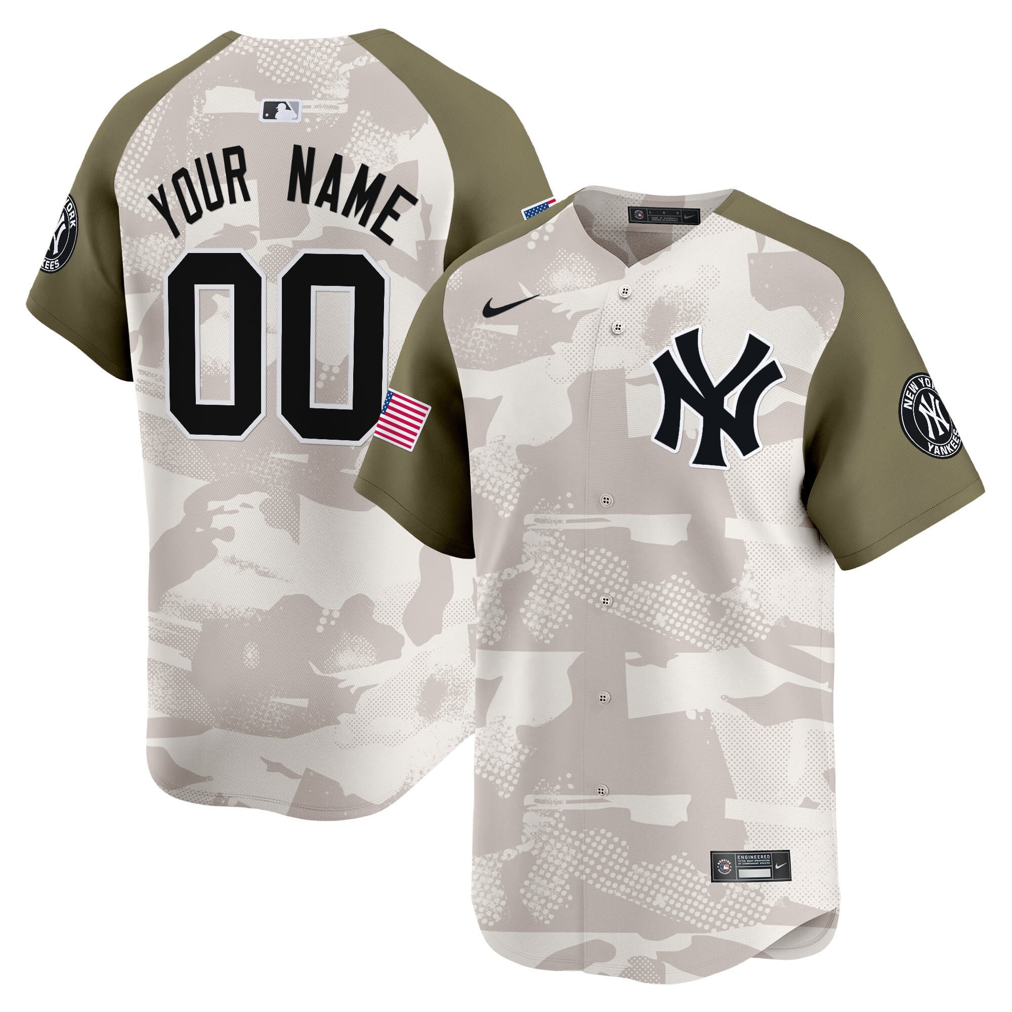 Nike Yankees Camo Jersey - Personalized 2024 Edition