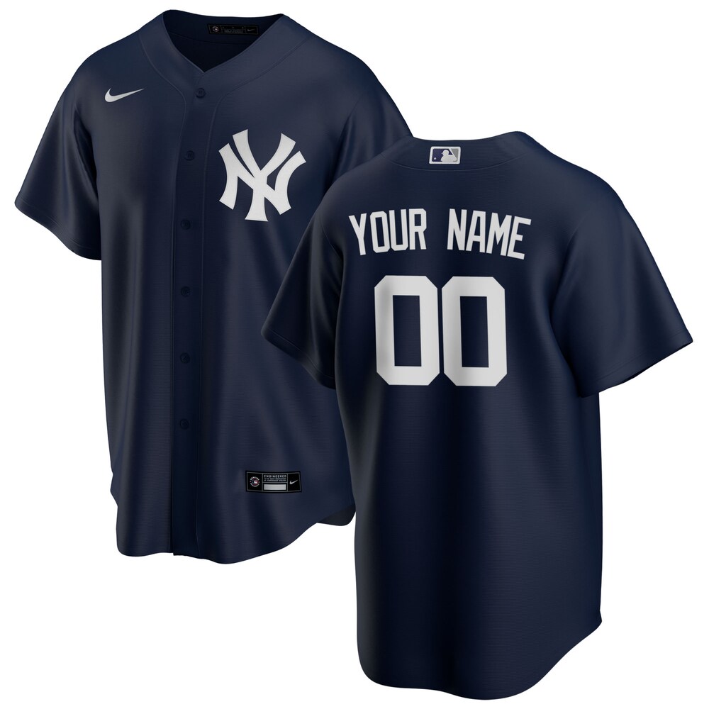 Nike Yankees Navy Custom Jersey - Personalized MLB