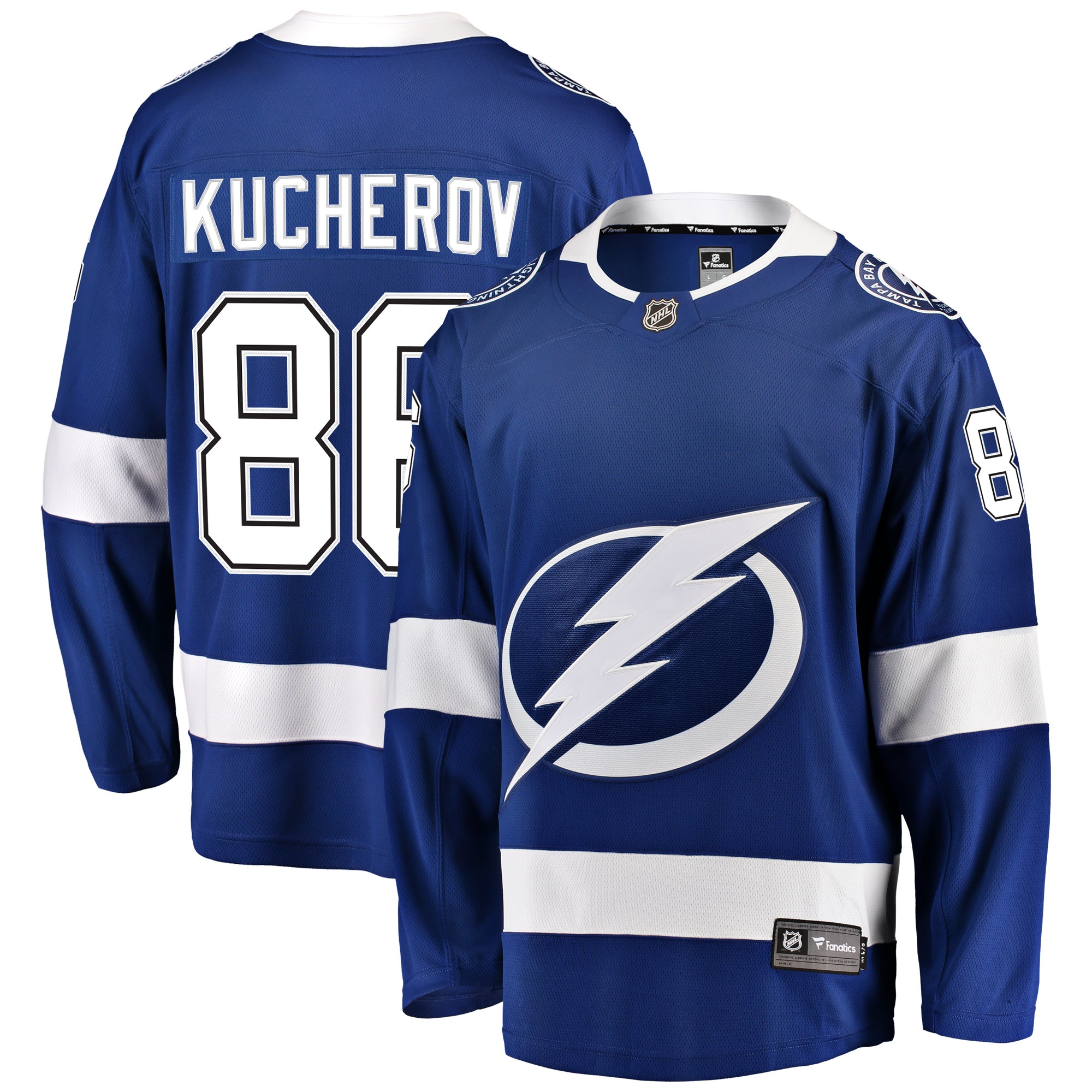 Nikita Kucherov Tampa Bay Lightning Fanatics Breakaway Jersey - Blue